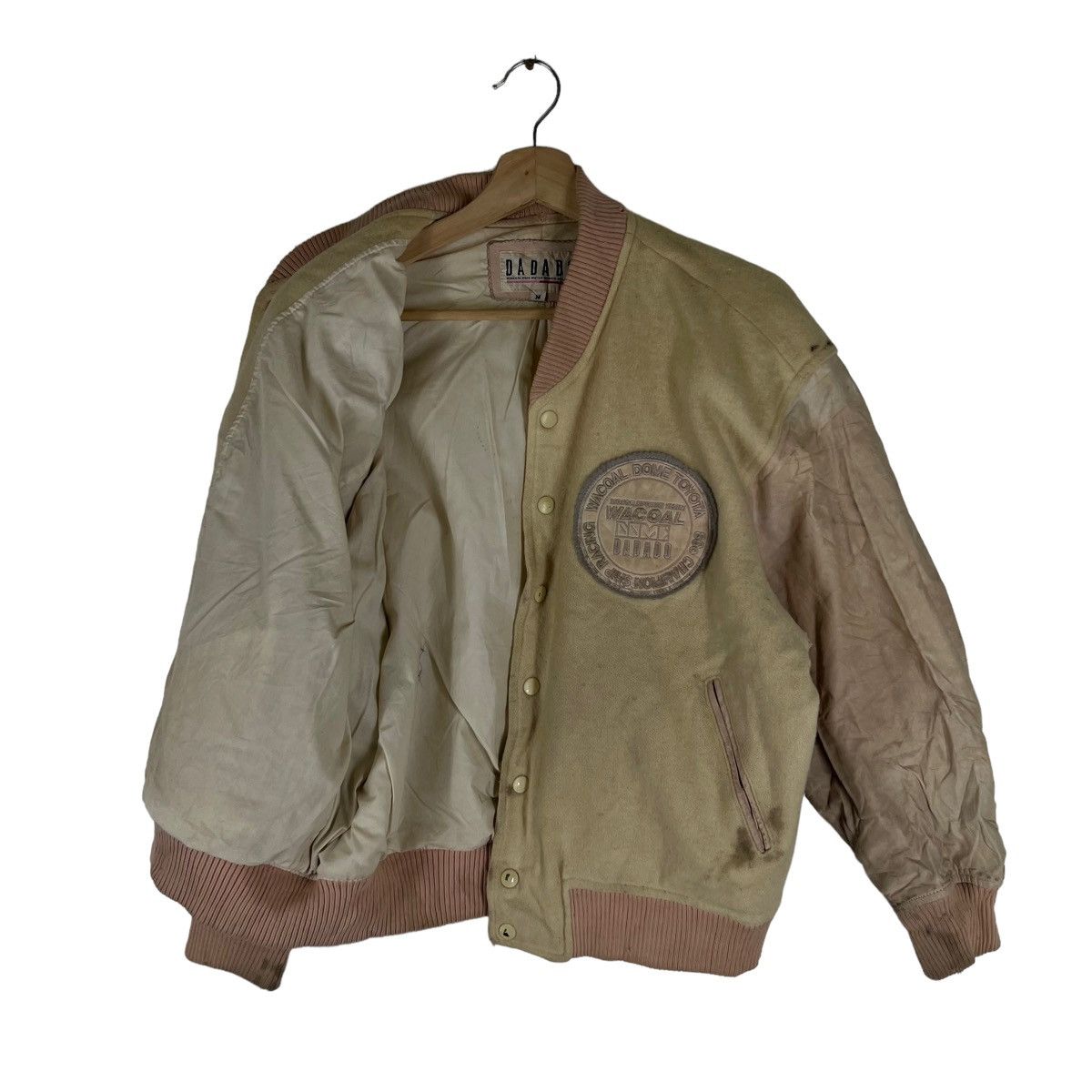 Japanese Brand VINTAGE VARSITY JACKET BIG LOGO WACOAL MOTOR SPORTS PROJECT Size US M / EU 48-50 / 2 - 10 Thumbnail