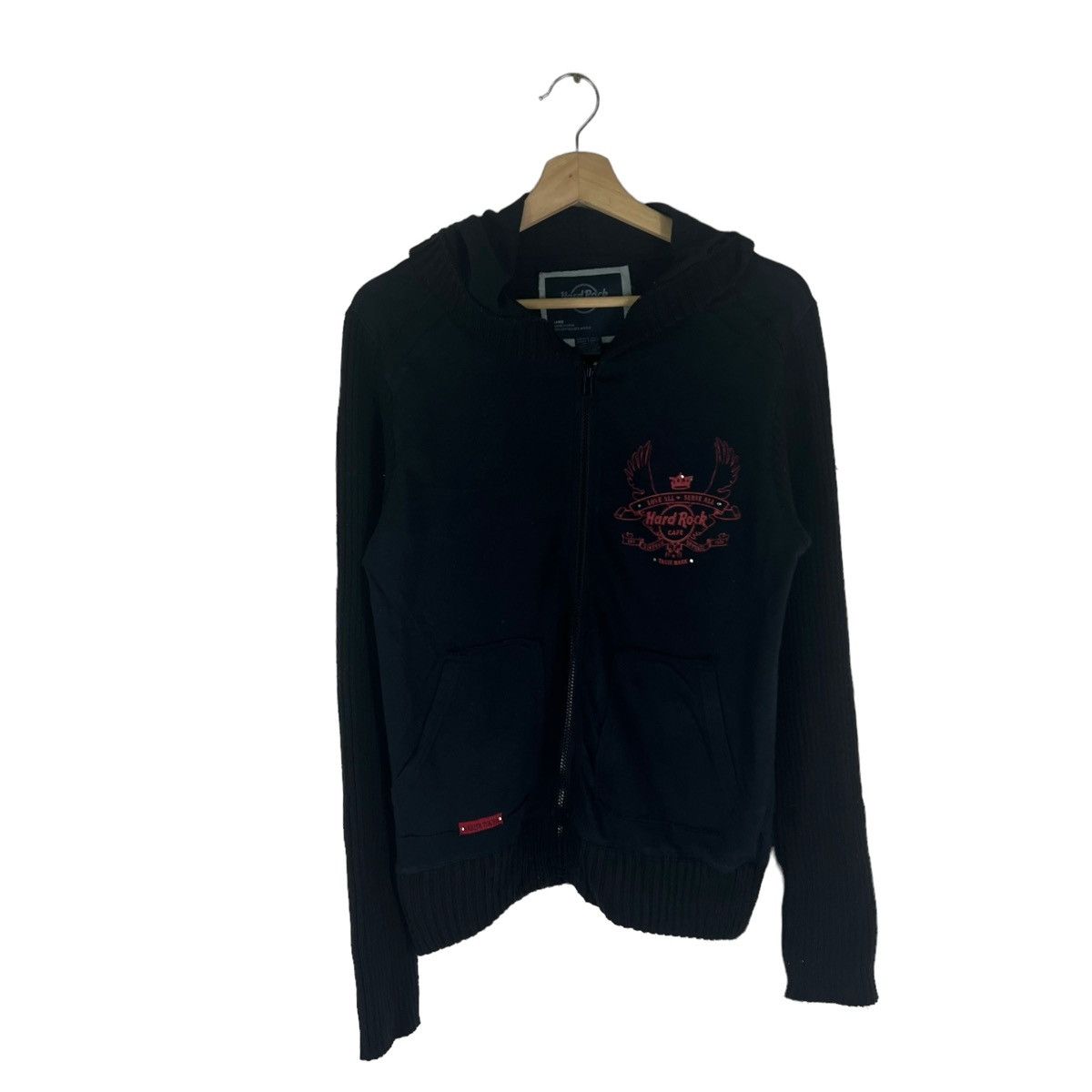 Hard Rock Cafe VINTAGE JACKET HARD ROCK CAFE BIG LOGO HOODIE Size US L / EU 52-54 / 3 - 1 Thumbnail