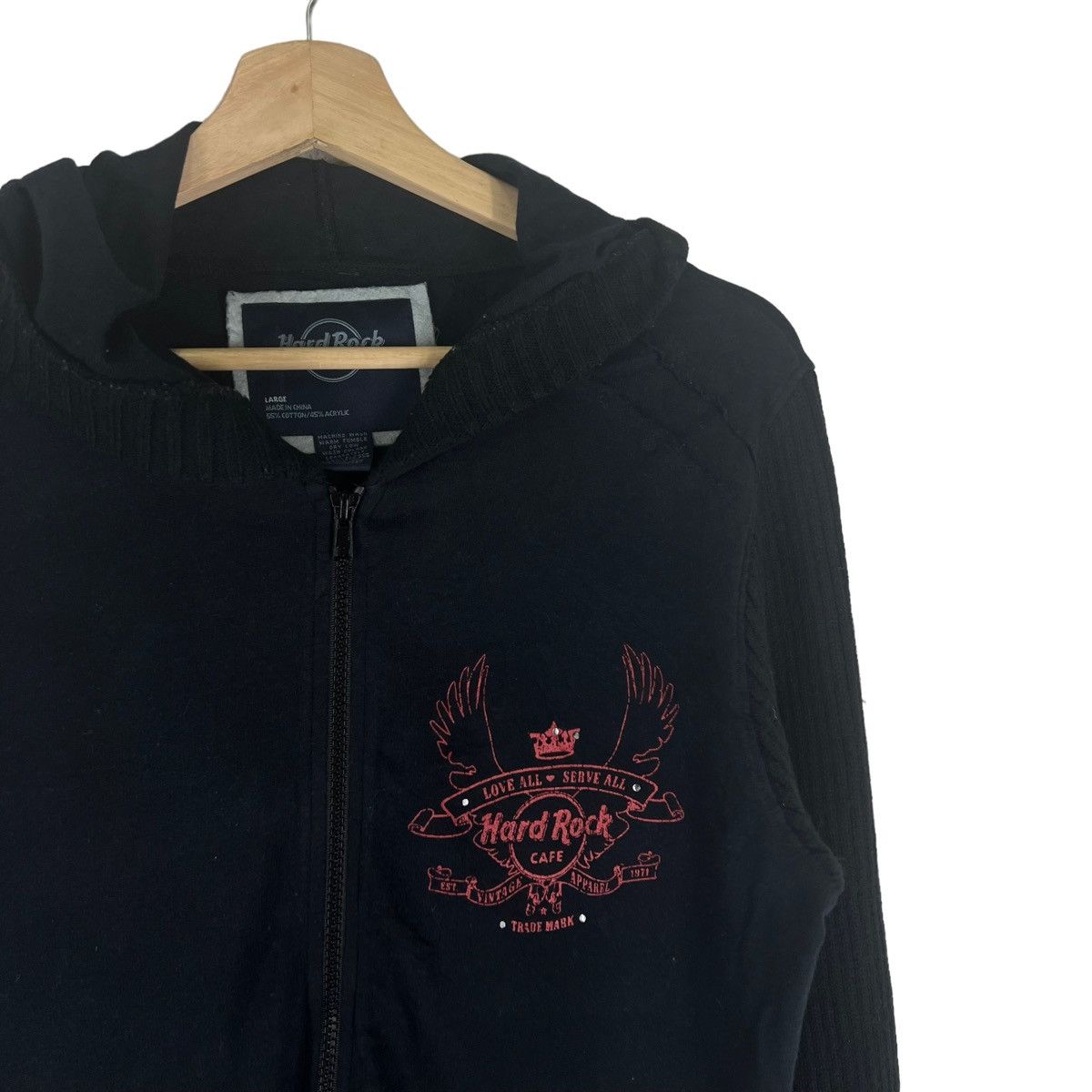 Hard Rock Cafe VINTAGE JACKET HARD ROCK CAFE BIG LOGO HOODIE Size US L / EU 52-54 / 3 - 3 Thumbnail