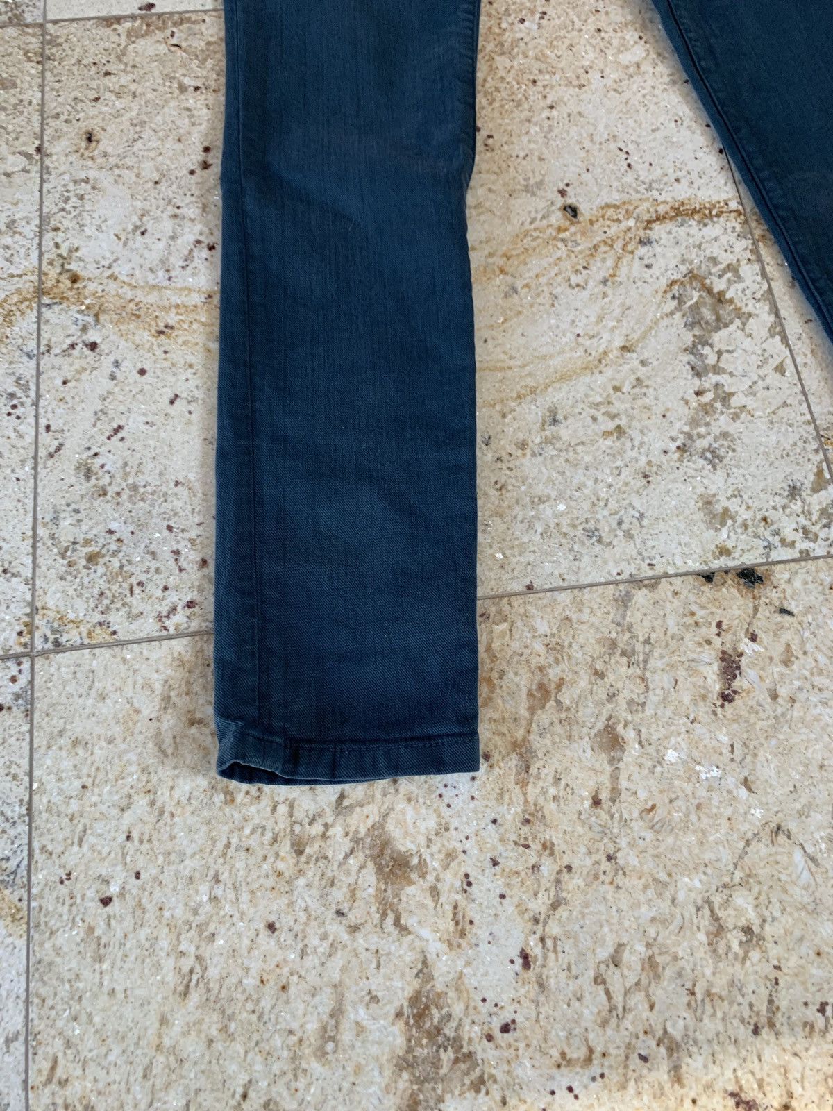 Balmain Turquoise Denim Zip Pants Size US 29 - 3 Thumbnail