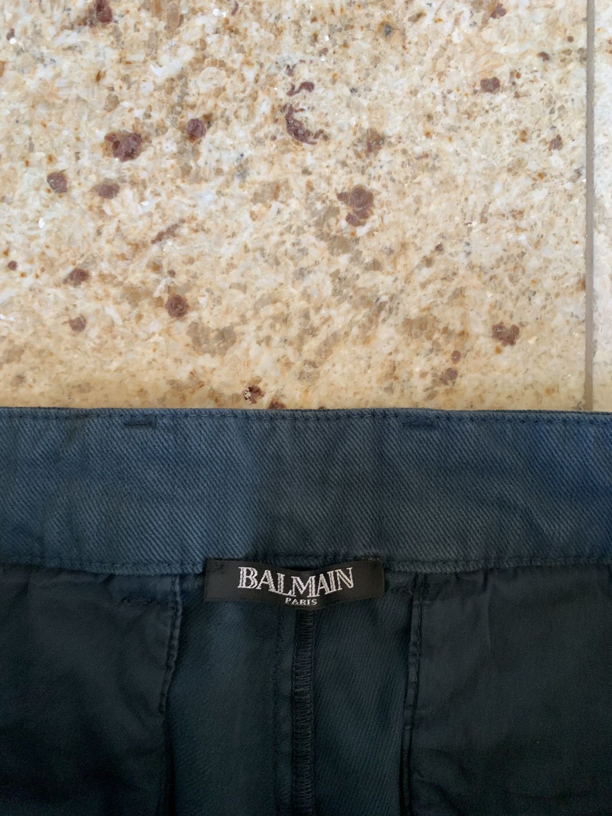 Balmain Turquoise Denim Zip Pants Size US 29 - 9 Thumbnail