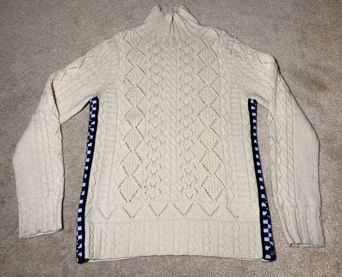 Comme des Garcons Homme Plus 2006 Comme Des Garcons Homme Plus Racing Cable Knit Sweater Size US M / EU 48-50 / 2 - 2 Thumbnail