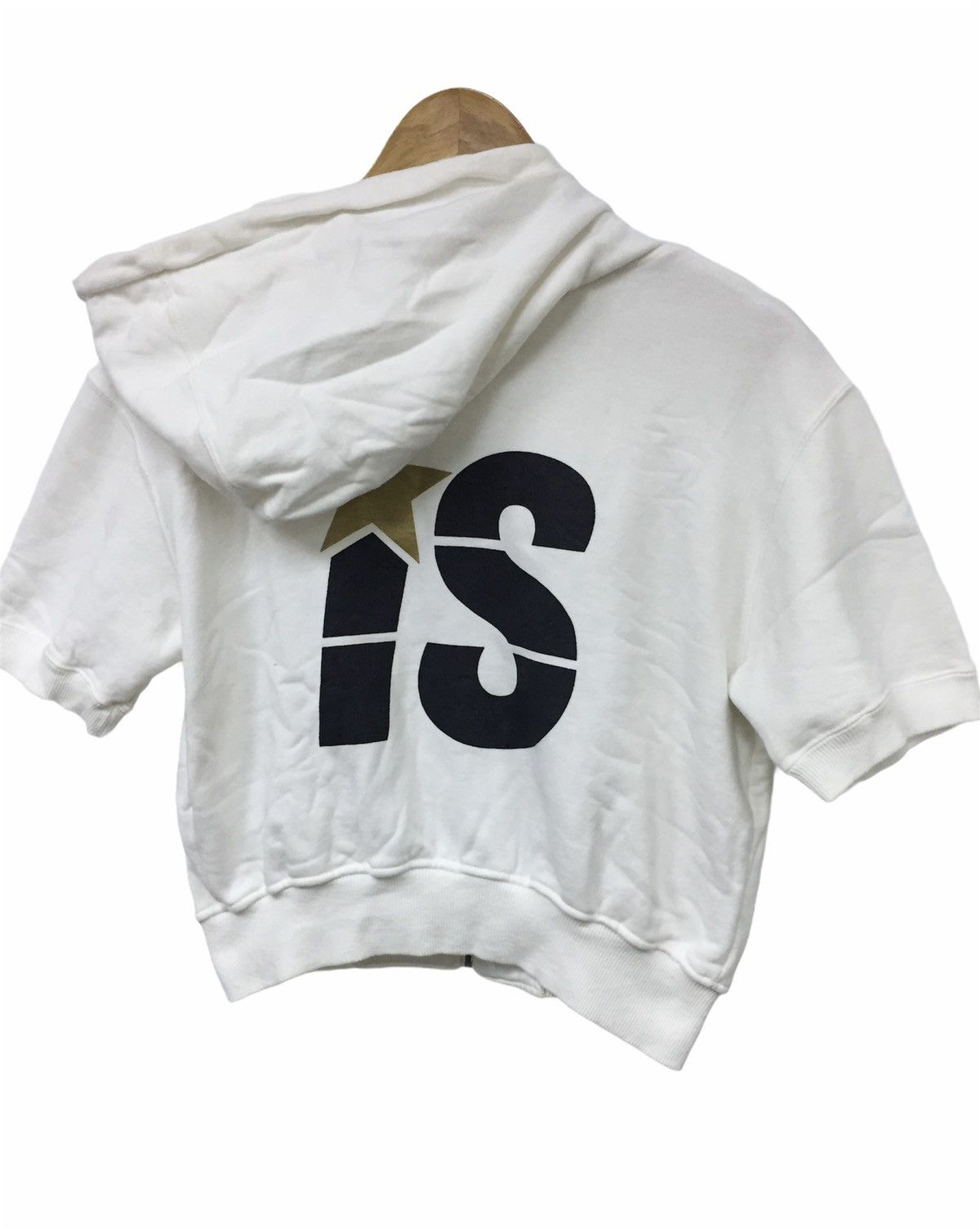 90's IS iconic logo crop hoodie