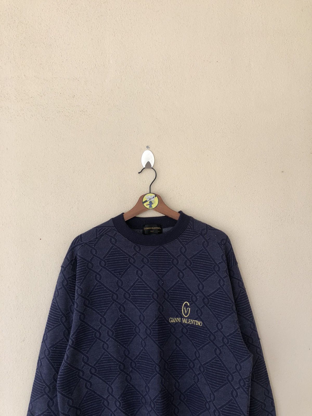 Gianni Valentino × Valentino × Vintage Vintage Gianni Valentino Golden Embroidered Sweatshirt Size US M / EU 48-50 / 2 - 5 Thumbnail