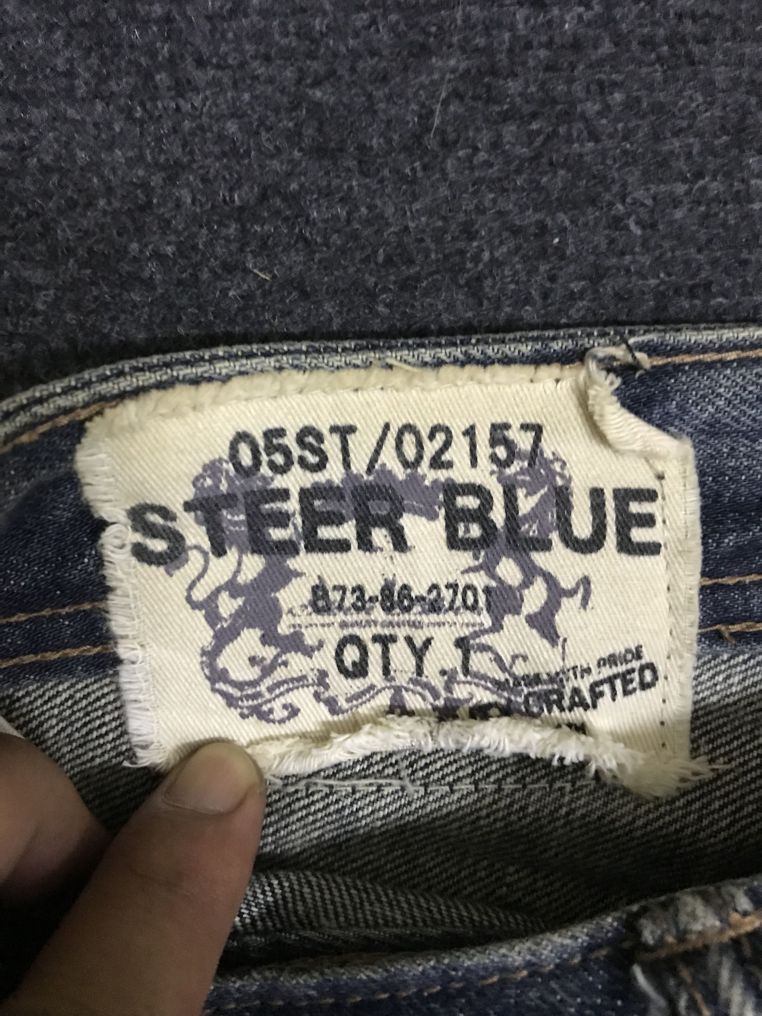 Japanese Brand 💥Flare💥D116 STEER BLUE ARCHIVAL FLARE CARGO DENIM Size US 31 - 14 Thumbnail