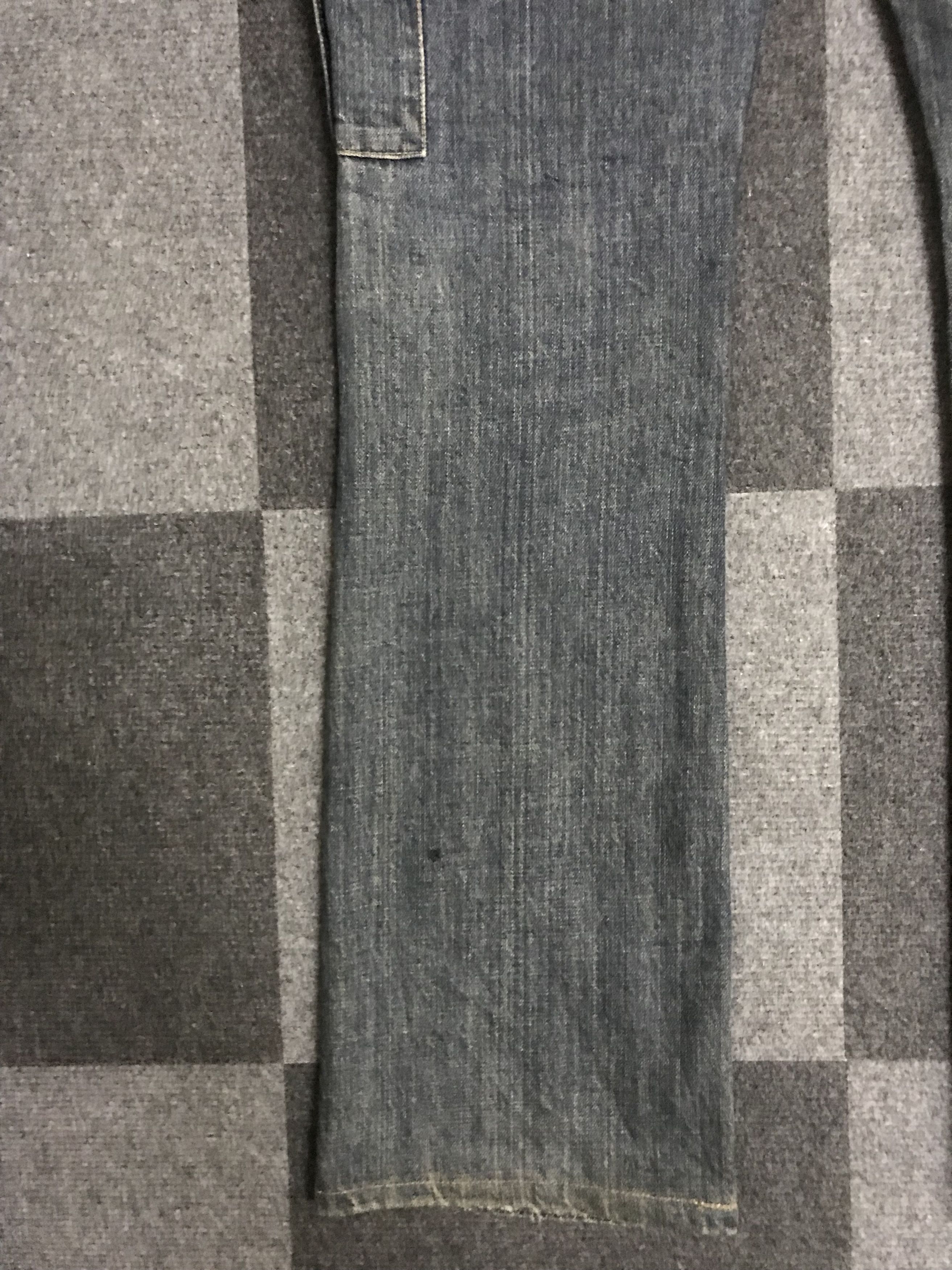 Japanese Brand 💥Flare💥D116 STEER BLUE ARCHIVAL FLARE CARGO DENIM Size US 31 - 24 Thumbnail