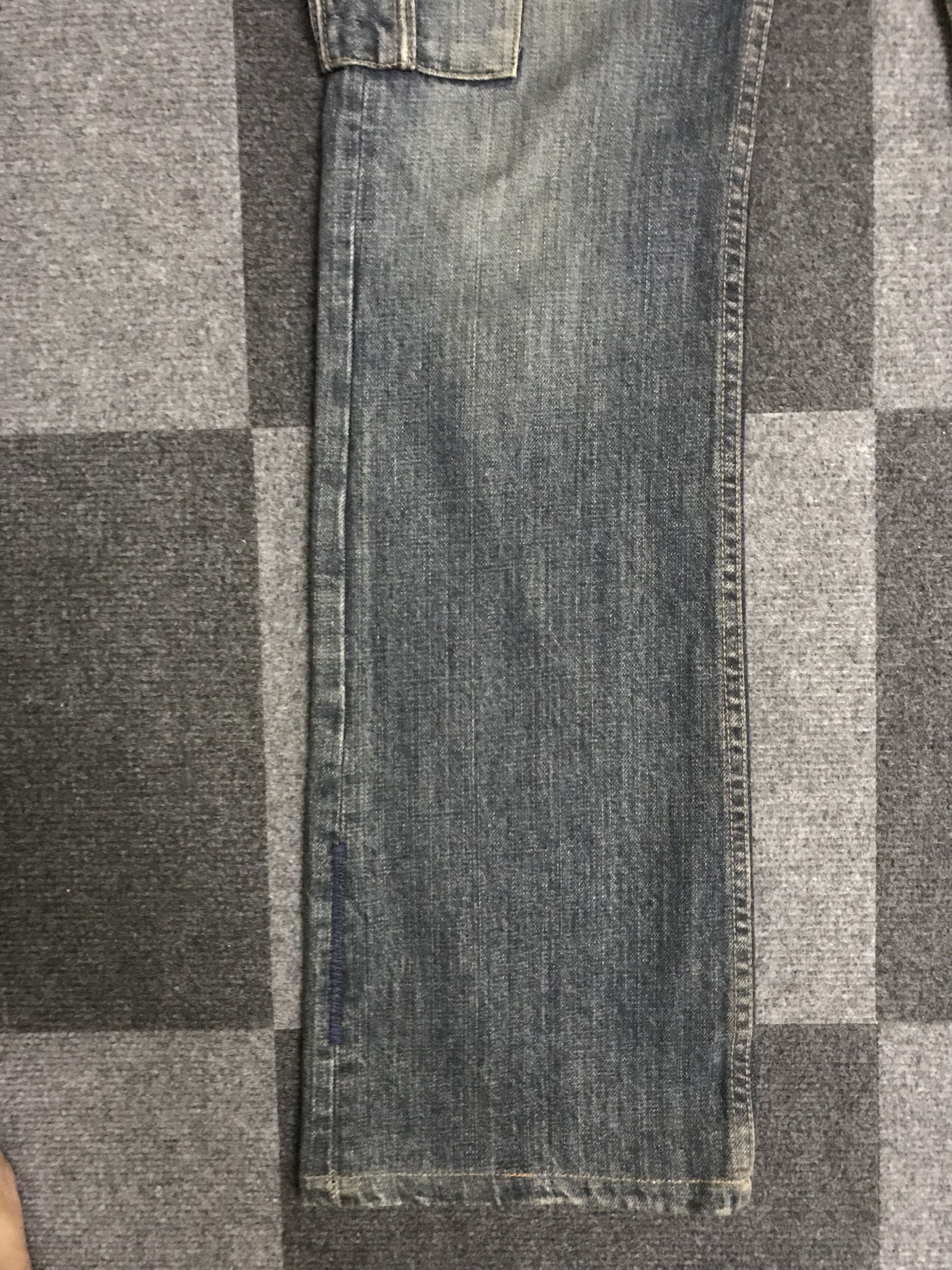 Japanese Brand 💥Flare💥D116 STEER BLUE ARCHIVAL FLARE CARGO DENIM Size US 31 - 9 Thumbnail