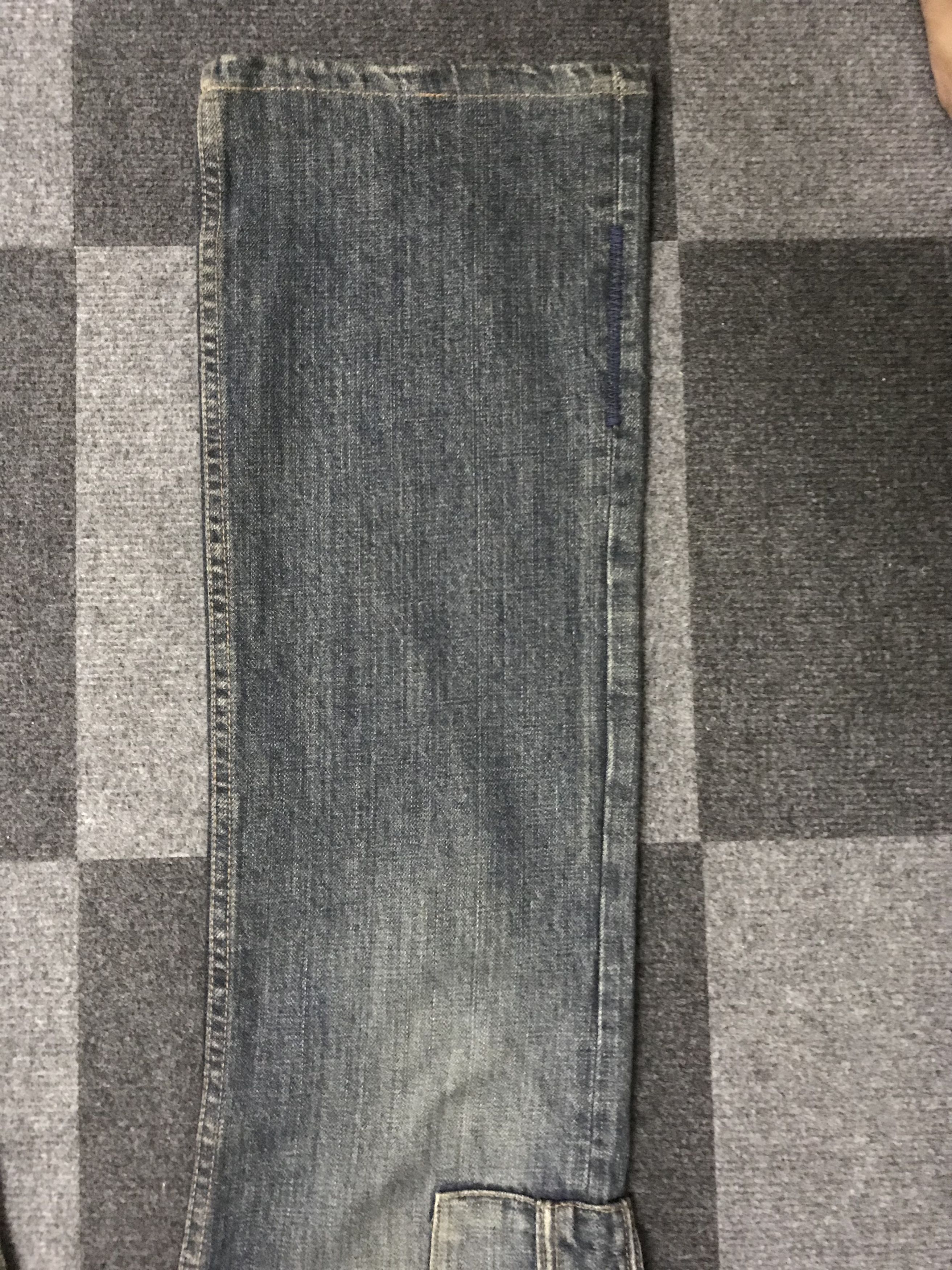 Japanese Brand Flare🔥D116 Flare STEER BLUE Military Workwear Cargo Jeans Size US 31 - 9 Thumbnail
