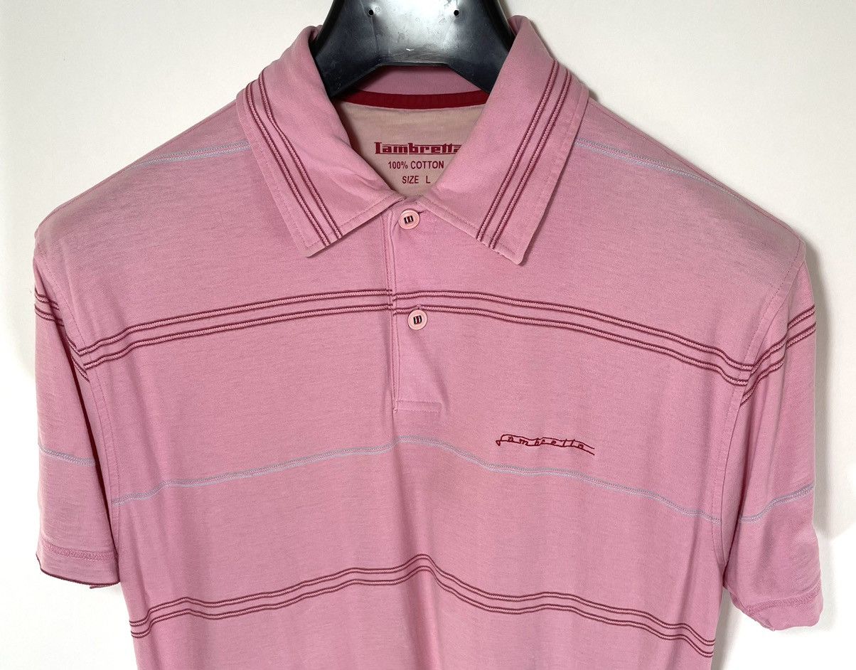 Lambretta lambretta pink polo shirt Size US L / EU 52-54 / 3 - 4 Thumbnail