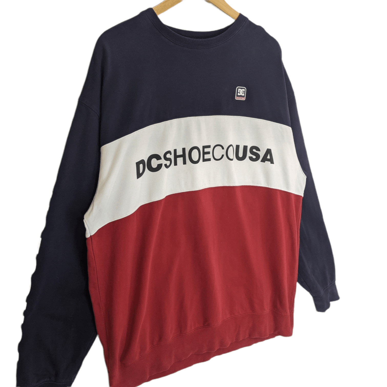 DC DC SHOE Big Spell Out Multicolor Jumper Sweatshirt Size US XL / EU 56 / 4 - 3 Thumbnail