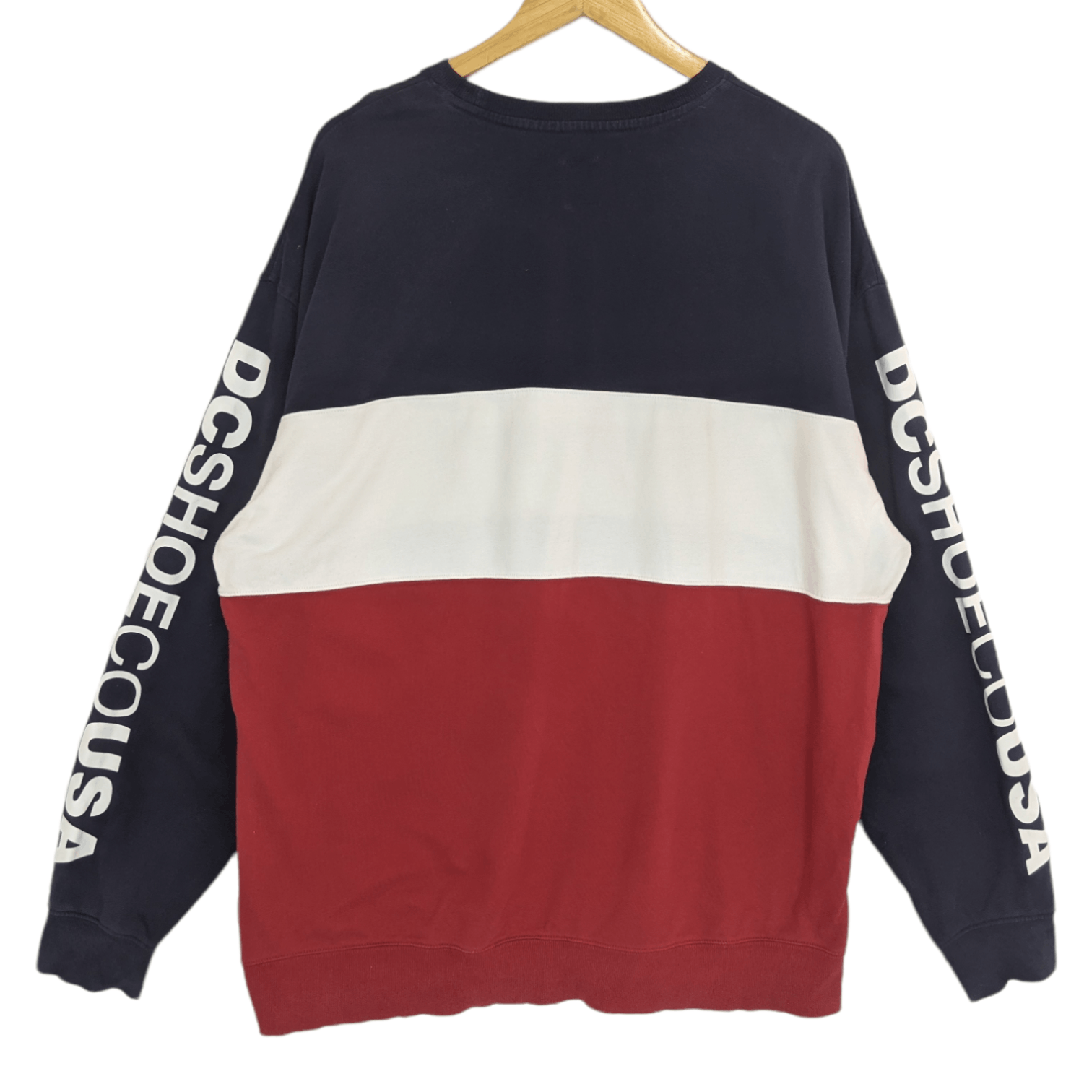 DC DC SHOE Big Spell Out Multicolor Jumper Sweatshirt Size US XL / EU 56 / 4 - 7 Thumbnail