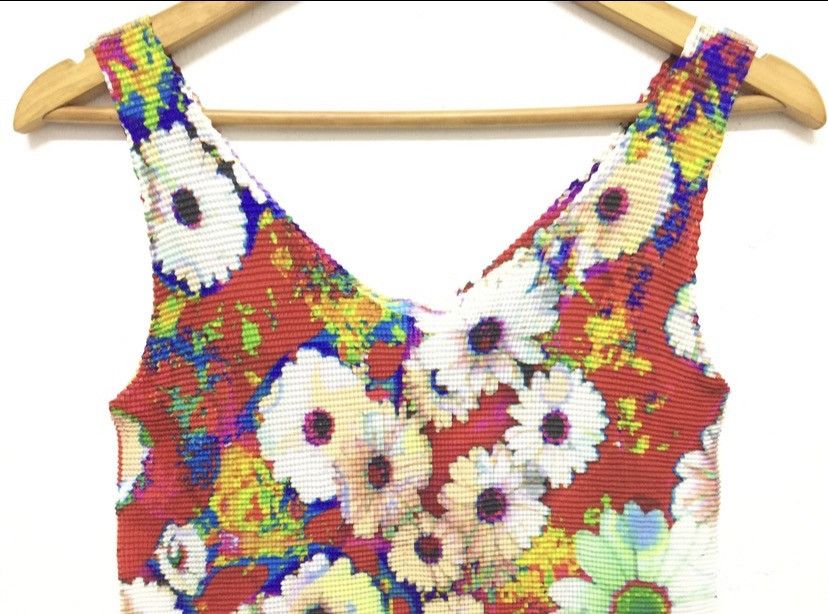 Issey Miyake × Pleats Please Issey Miyake RARE unreleased Issey Miyake pleats please sample 3D floral Size M / US 6-8 / IT 42-44 - 2 Thumbnail