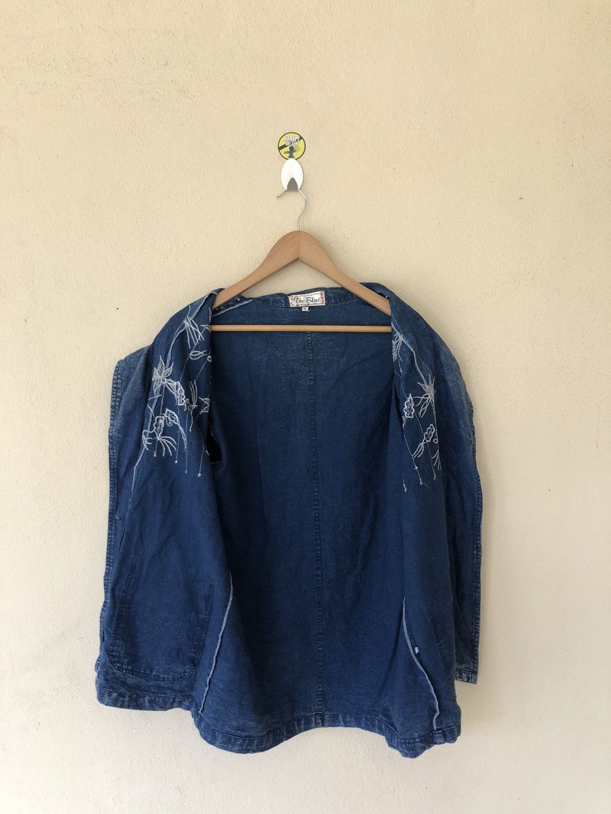 Indigo Japanese Indigo Embroidered Denim Jacket by The Blue Size US L / EU 52-54 / 3 - 6 Thumbnail