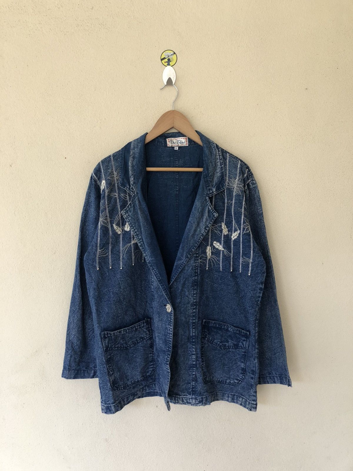 Indigo Japanese Indigo Embroidered Denim Jacket by The Blue Size US L / EU 52-54 / 3 - 1 Thumbnail