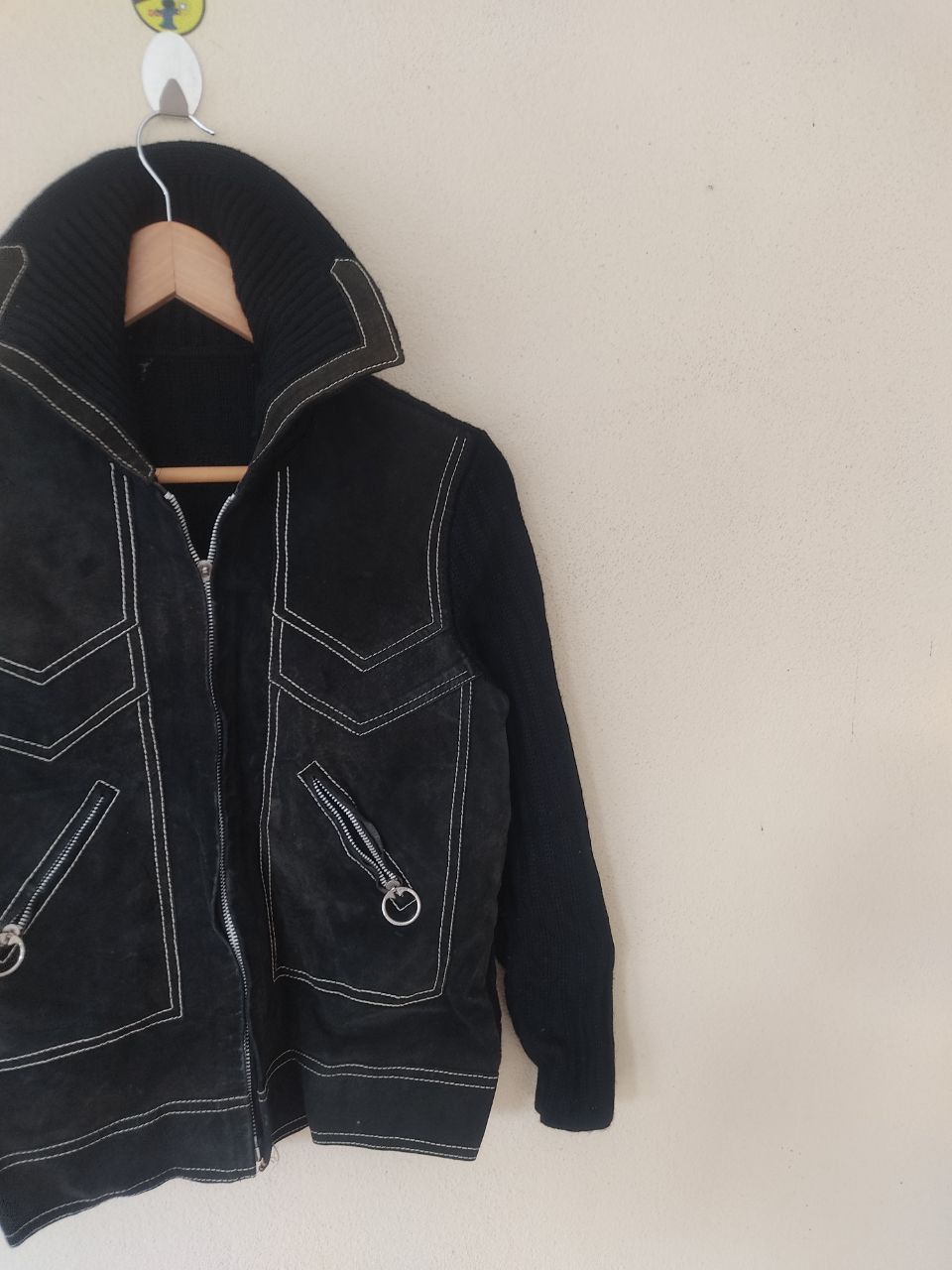 Branded Leather BLACK CHORE LEATHER JACKET Size US M / EU 48-50 / 2 - 2 Thumbnail