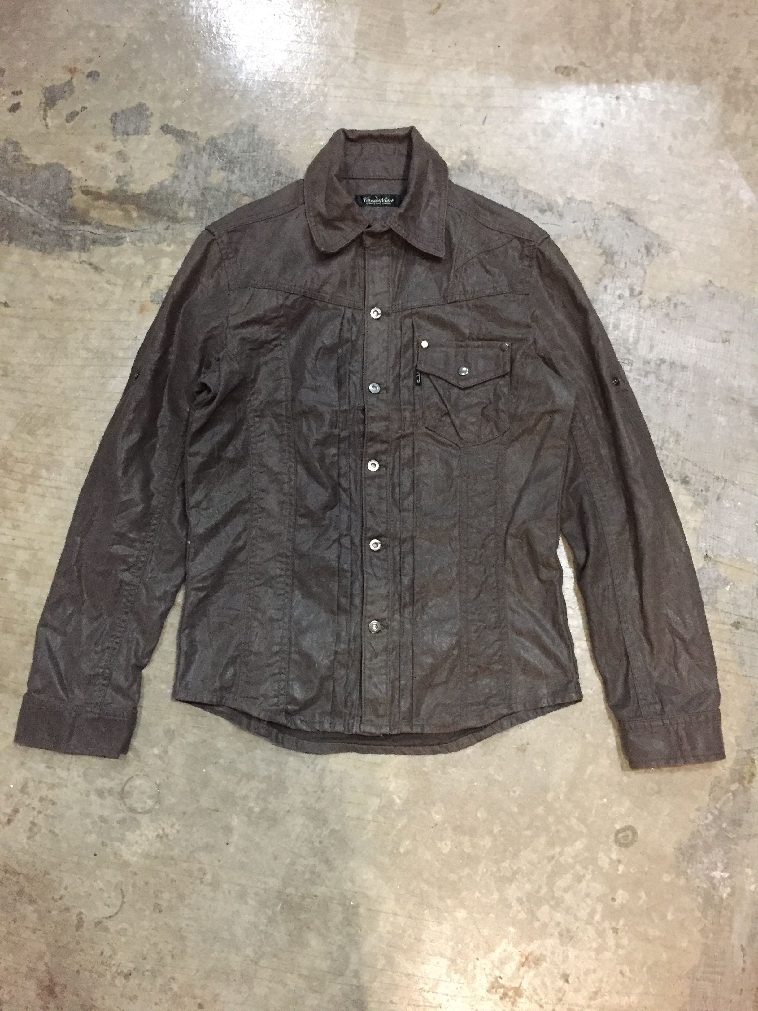 Japanese Brand Tornado Mart Japan WAX coating Paneled Jacket Grailed