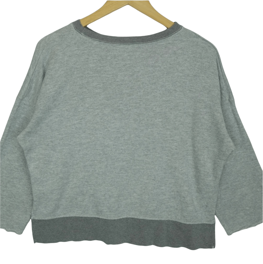 Champion × Vintage Vintage 90's CHAMPION Blue Horse Atlantic Crop Top Sweater Size M / US 6-8 / IT 42-44 - 7 Thumbnail