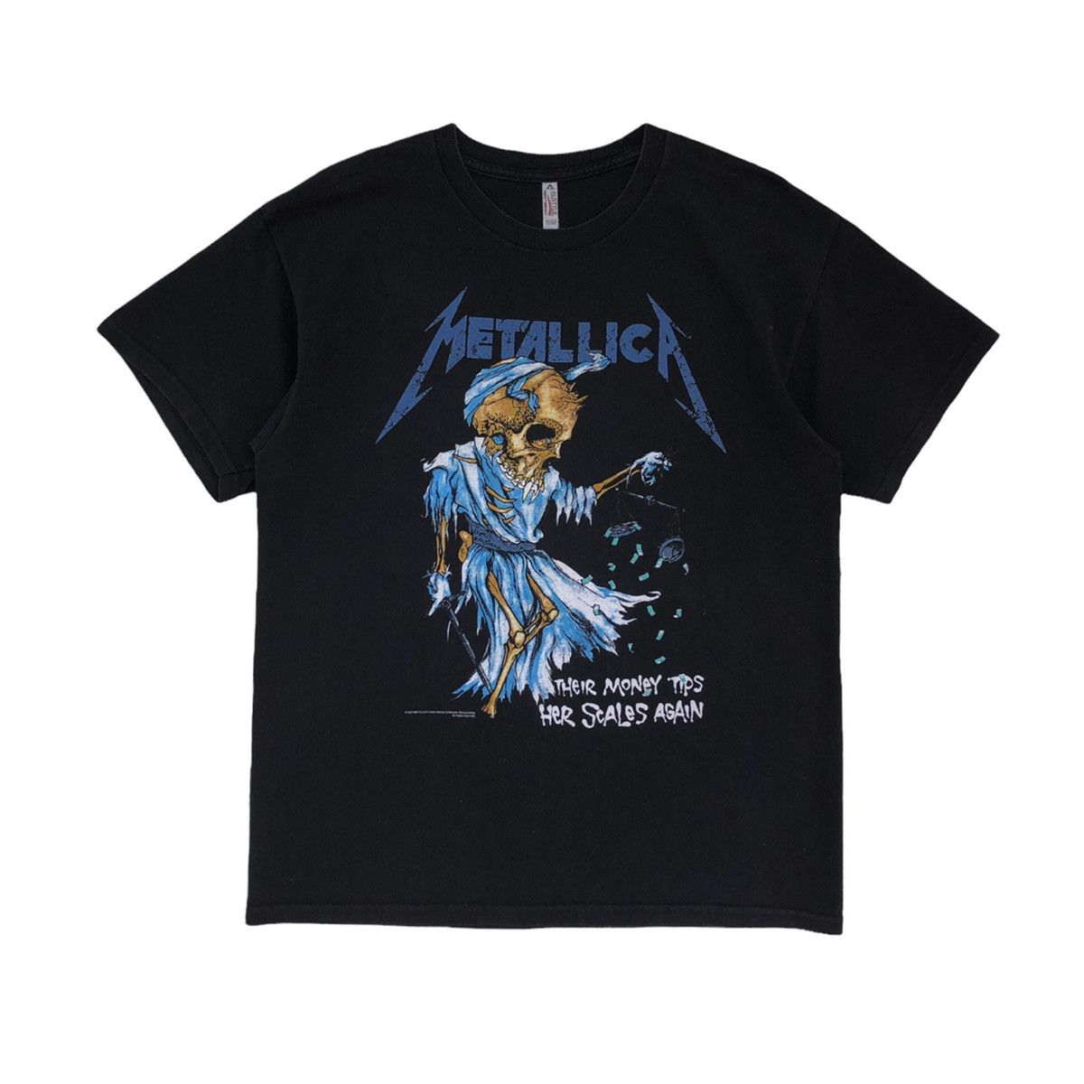 Band Tees 2007 Metallica Their Money Tips Her Scales Again Pushead Size US L / EU 52-54 / 3 - 5 Thumbnail