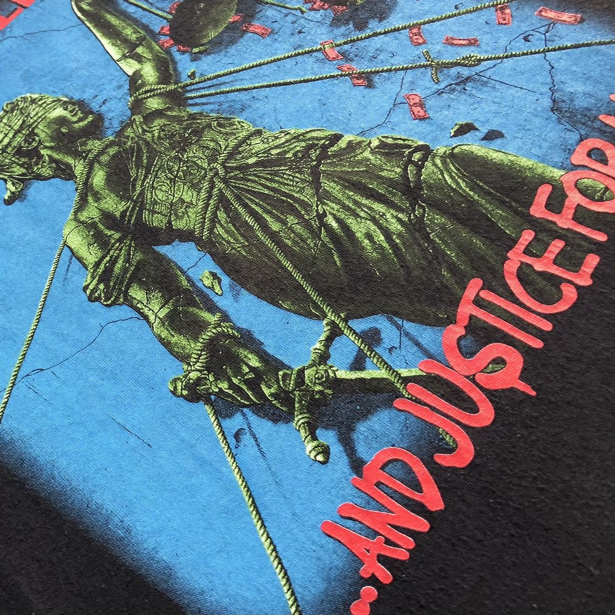 Band Tees Metallica And Justice For All Graphic T-shirt Size US M / EU 48-50 / 2 - 6 Thumbnail