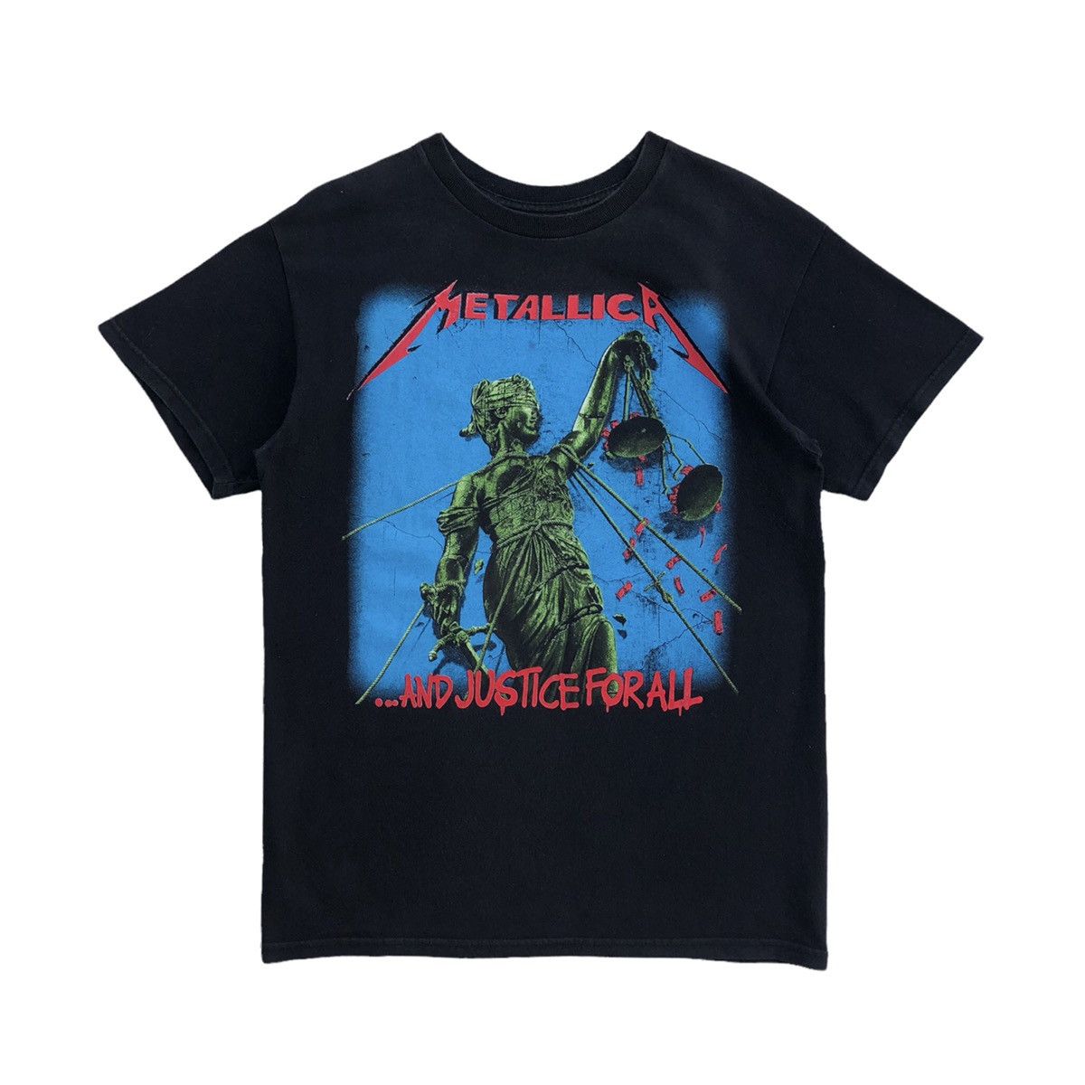 Band Tees Metallica And Justice For All Graphic T-shirt Size US M / EU 48-50 / 2 - 3 Thumbnail