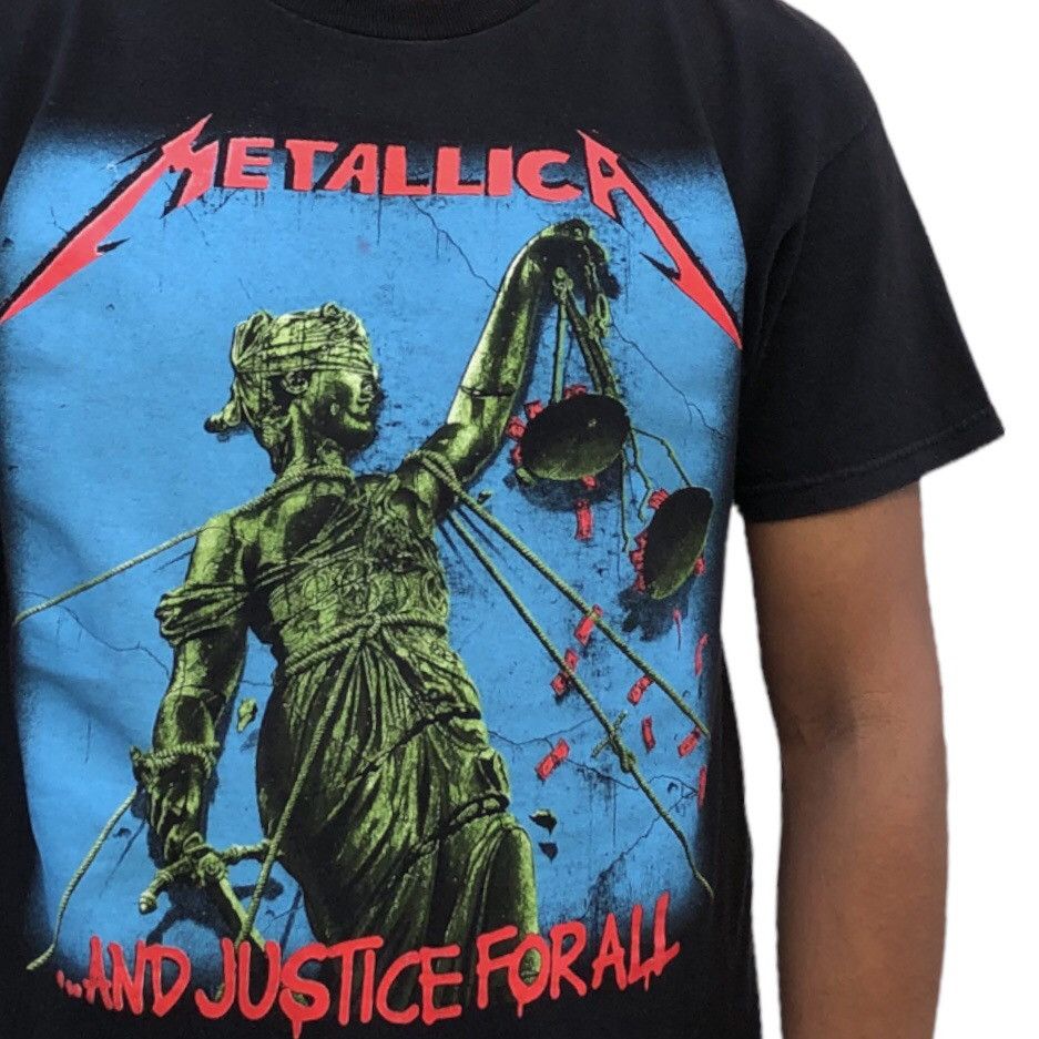 Band Tees Metallica And Justice For All Graphic T-shirt Size US M / EU 48-50 / 2 - 2 Thumbnail