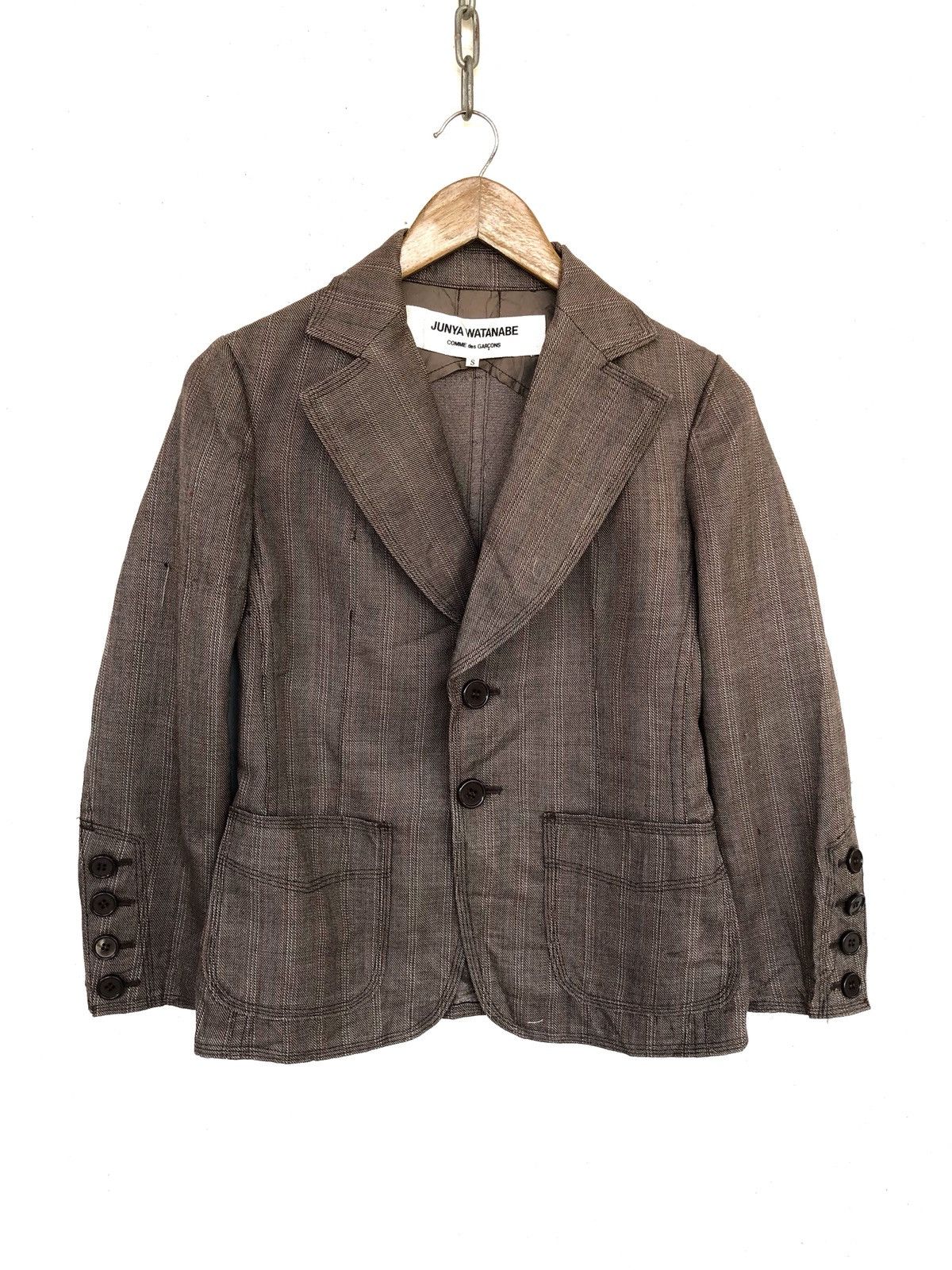 Comme des Garcons FW01 Junya Watanabe CDG Single Button Blazer/Coat Size US S / EU 44-46 / 1 - 2 Thumbnail