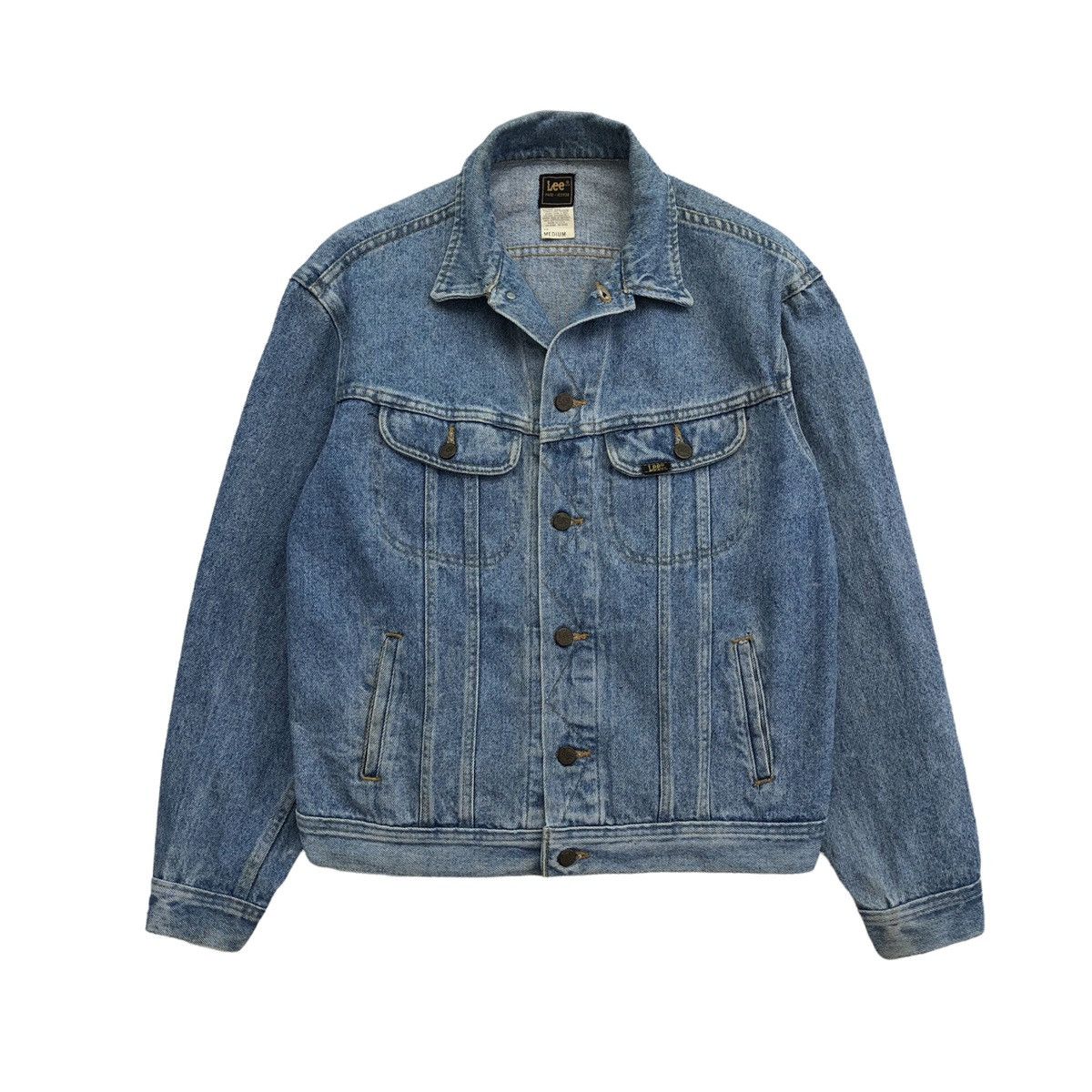 Lee Vintage 80s Lee Riders Denim Trucker Jacket USA 🇺🇸 Size US M / EU 48-50 / 2 - 1 Thumbnail