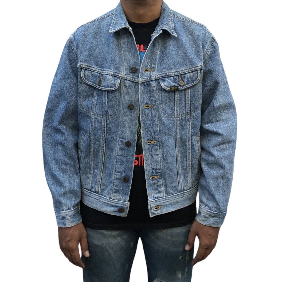 Lee Vintage 80s Lee Riders Denim Trucker Jacket USA 🇺🇸 Size US M / EU 48-50 / 2 - 4 Thumbnail