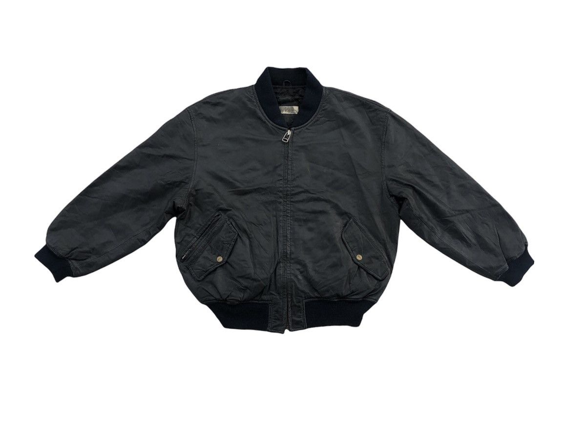Vintage Japanese Brand Douce Ketty Leather Bomber Jacket Size US M / EU 48-50 / 2 - 18 Thumbnail
