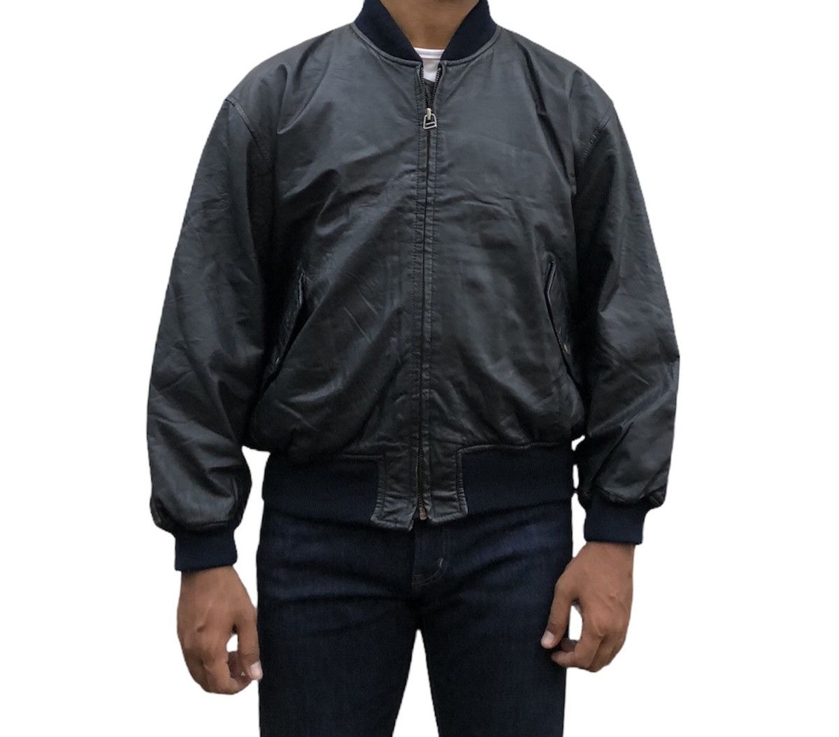 Vintage Japanese Brand Douce Ketty Leather Bomber Jacket Size US M / EU 48-50 / 2 - 3 Thumbnail