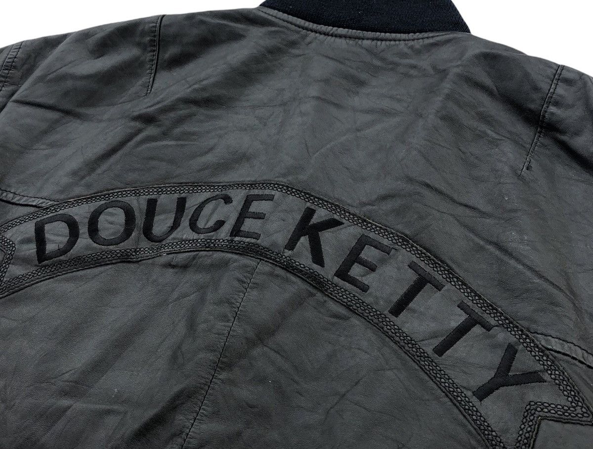 Vintage Japanese Brand Douce Ketty Leather Bomber Jacket Size US M / EU 48-50 / 2 - 11 Thumbnail