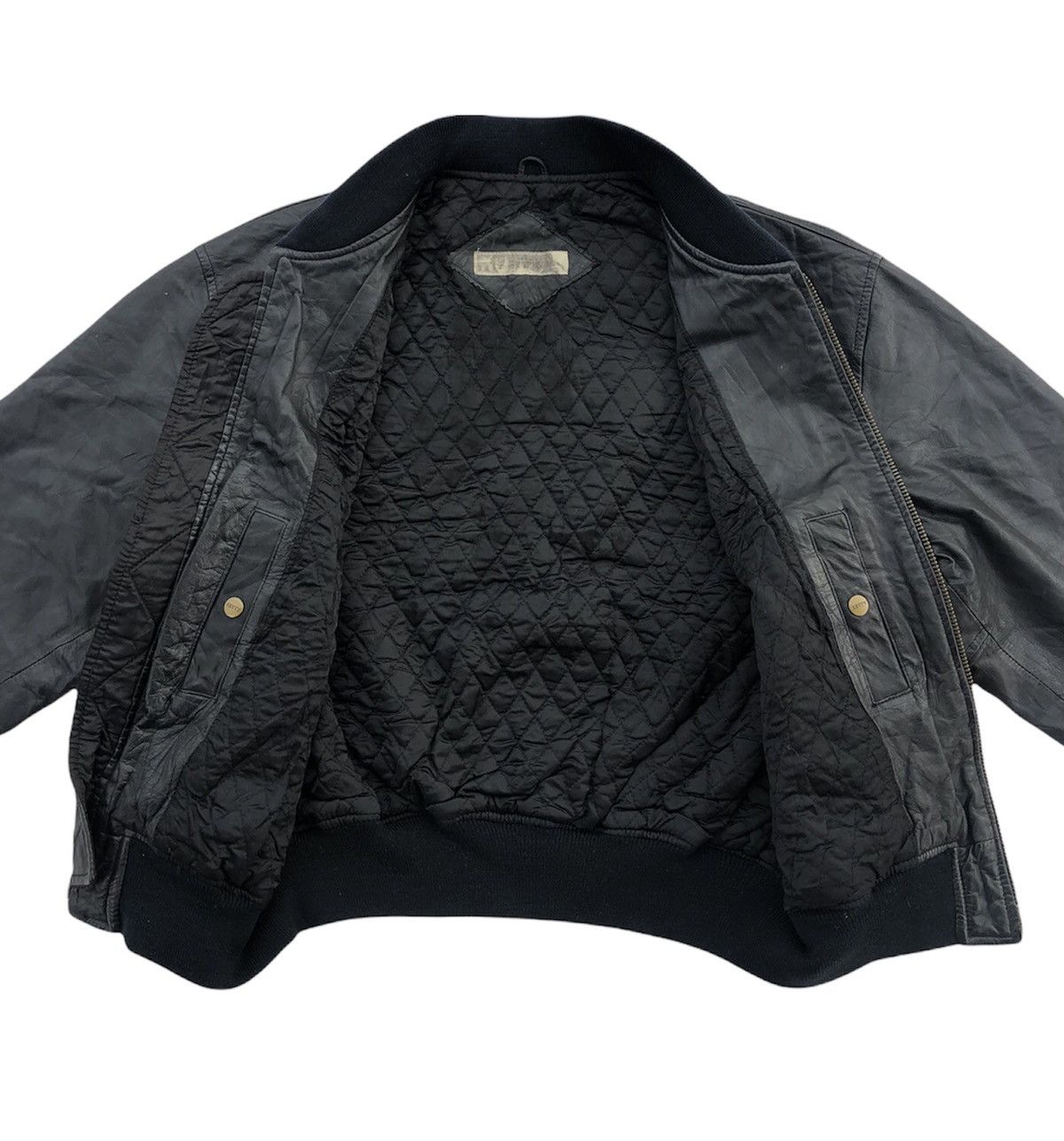 Vintage Japanese Brand Douce Ketty Leather Bomber Jacket Size US M / EU 48-50 / 2 - 19 Thumbnail