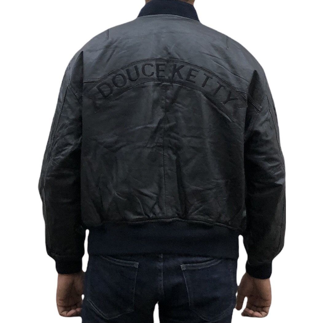 Vintage Japanese Brand Douce Ketty Leather Bomber Jacket Size US M / EU 48-50 / 2 - 6 Thumbnail