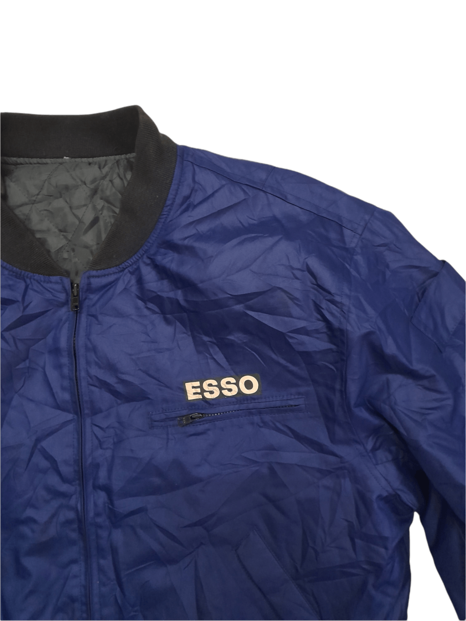 Vintage 80s ESSO Bomber Jacket Racing Team (D754) Size US L / EU 52-54 / 3 - 4 Thumbnail
