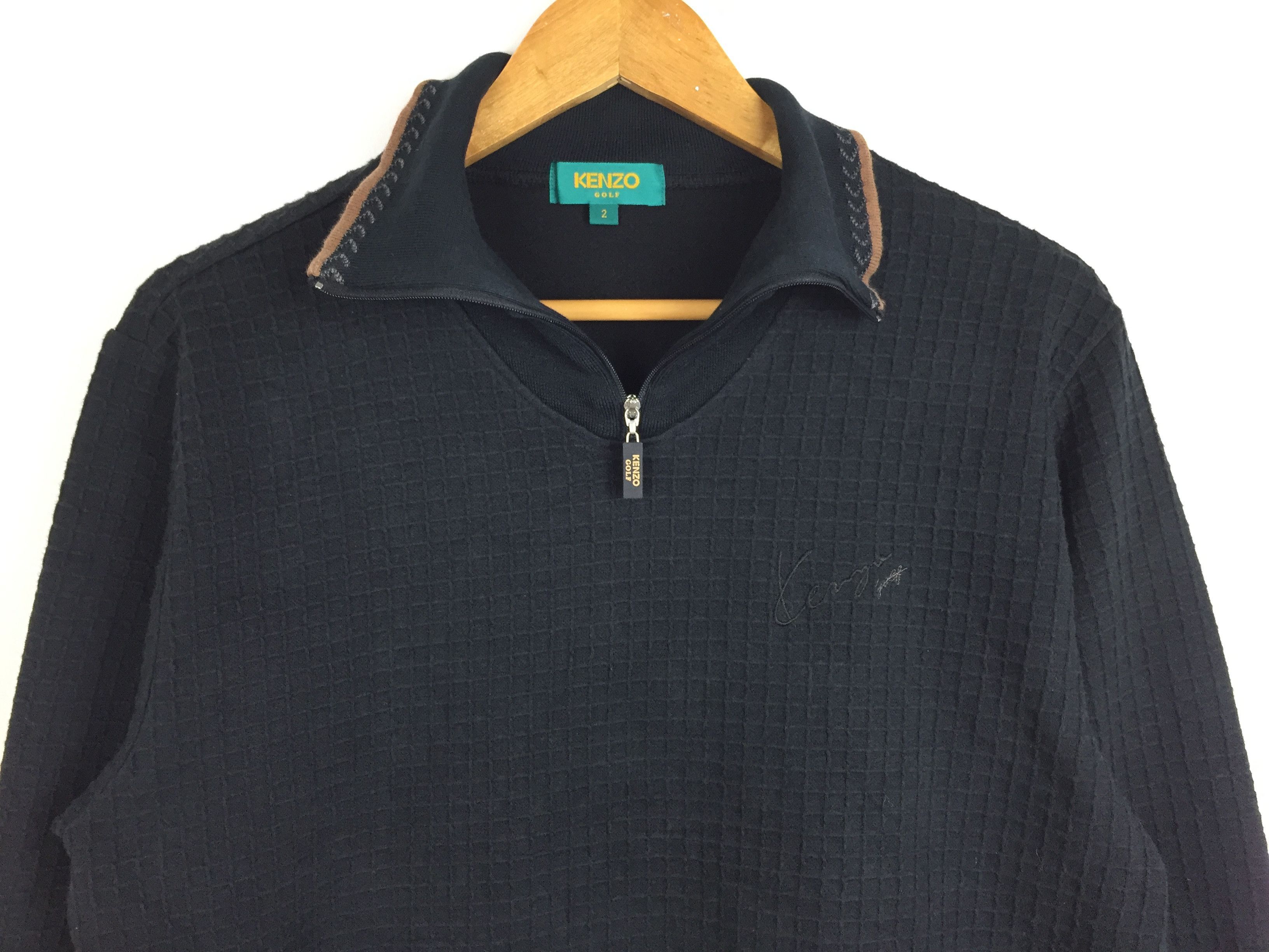 Kenzo 90s KENZO Jaguar thermal wafer sweater Size US M / EU 48-50 / 2 - 5 Thumbnail