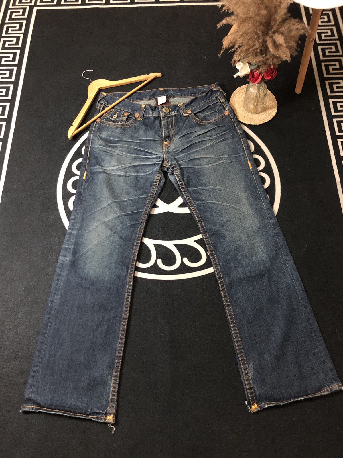 True Religion × Vintage VINTAGE TRUE RELIGION BILLY SUPER T DISSTRESED DENIM JEANS Size US 38 / EU 54 - 8 Thumbnail