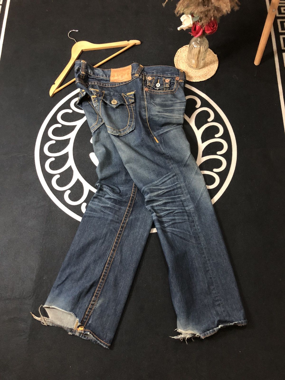 True Religion × Vintage VINTAGE TRUE RELIGION BILLY SUPER T DISSTRESED DENIM JEANS Size US 38 / EU 54 - 4 Thumbnail