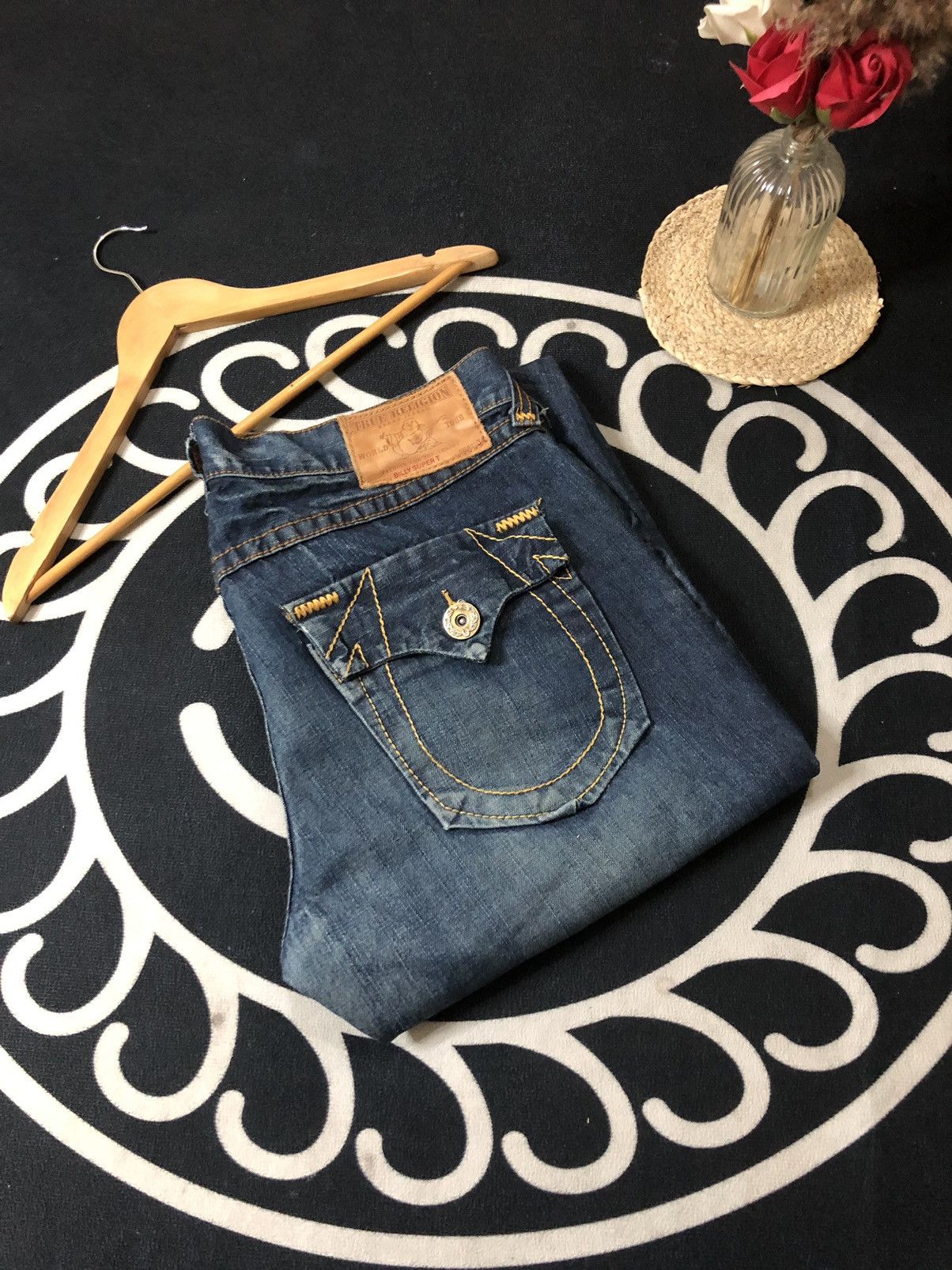 True Religion × Vintage VINTAGE TRUE RELIGION BILLY SUPER T DISSTRESED DENIM JEANS Size US 38 / EU 54 - 20 Thumbnail