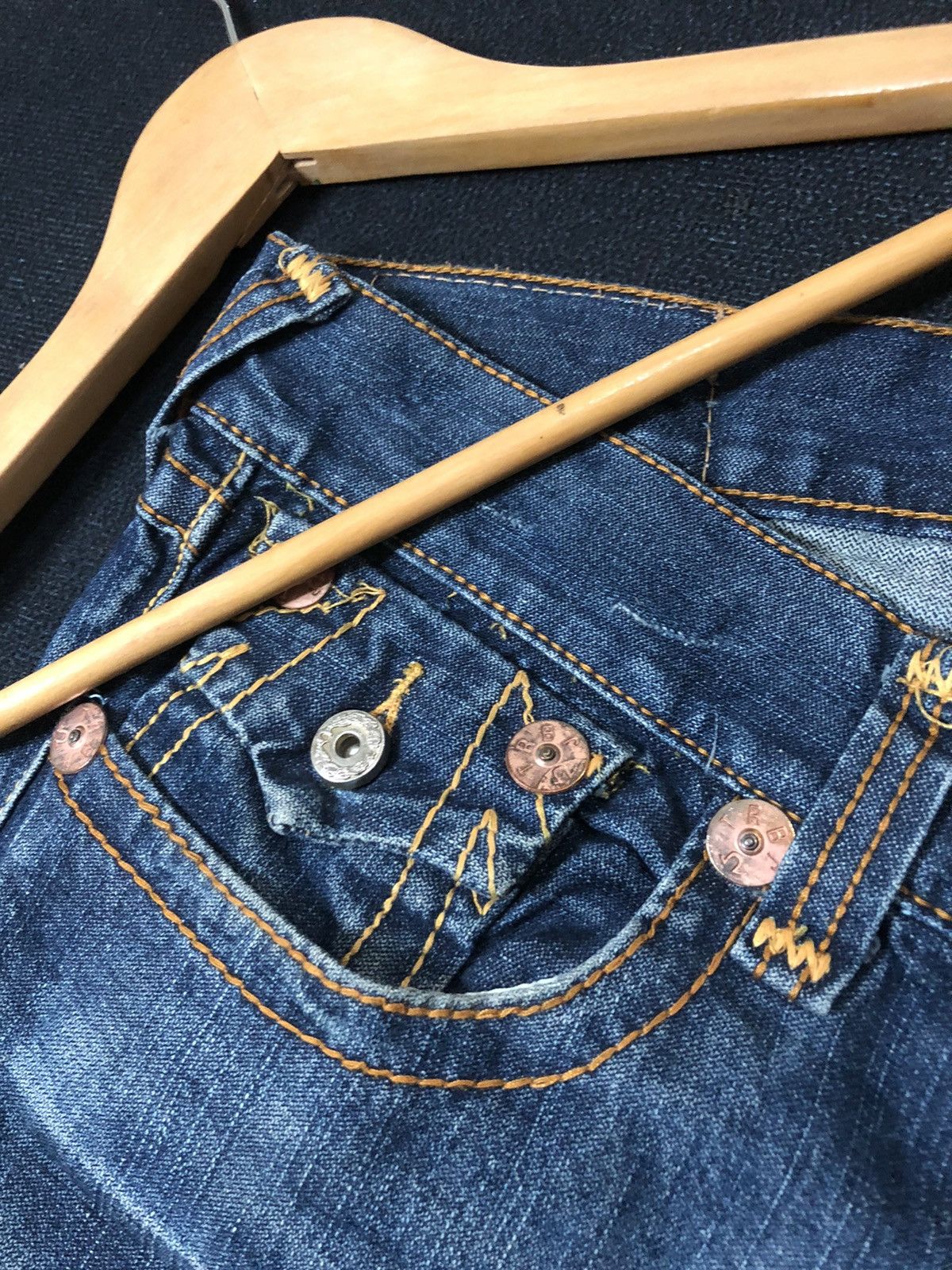 True Religion × Vintage VINTAGE TRUE RELIGION BILLY SUPER T DISSTRESED DENIM JEANS Size US 38 / EU 54 - 10 Thumbnail