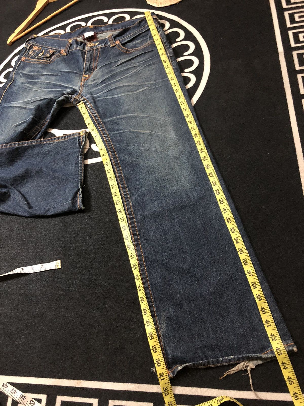 True Religion × Vintage VINTAGE TRUE RELIGION BILLY SUPER T DISSTRESED DENIM JEANS Size US 38 / EU 54 - 18 Thumbnail