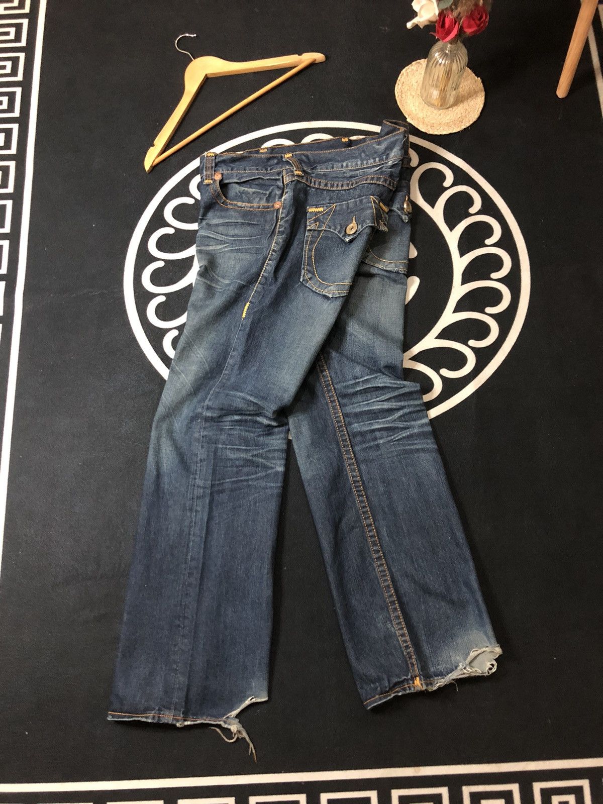 True Religion × Vintage VINTAGE TRUE RELIGION BILLY SUPER T DISSTRESED DENIM JEANS Size US 38 / EU 54 - 6 Thumbnail