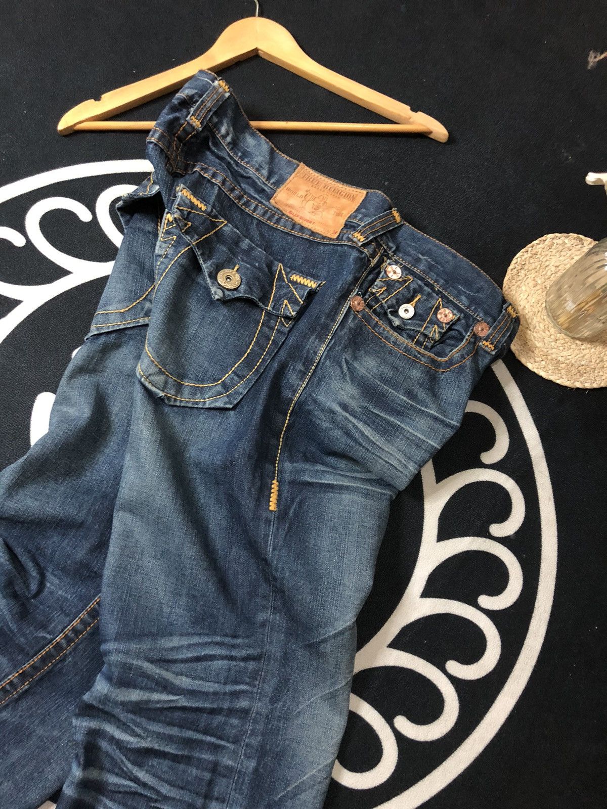 True Religion × Vintage VINTAGE TRUE RELIGION BILLY SUPER T DISSTRESED DENIM JEANS Size US 38 / EU 54 - 5 Thumbnail