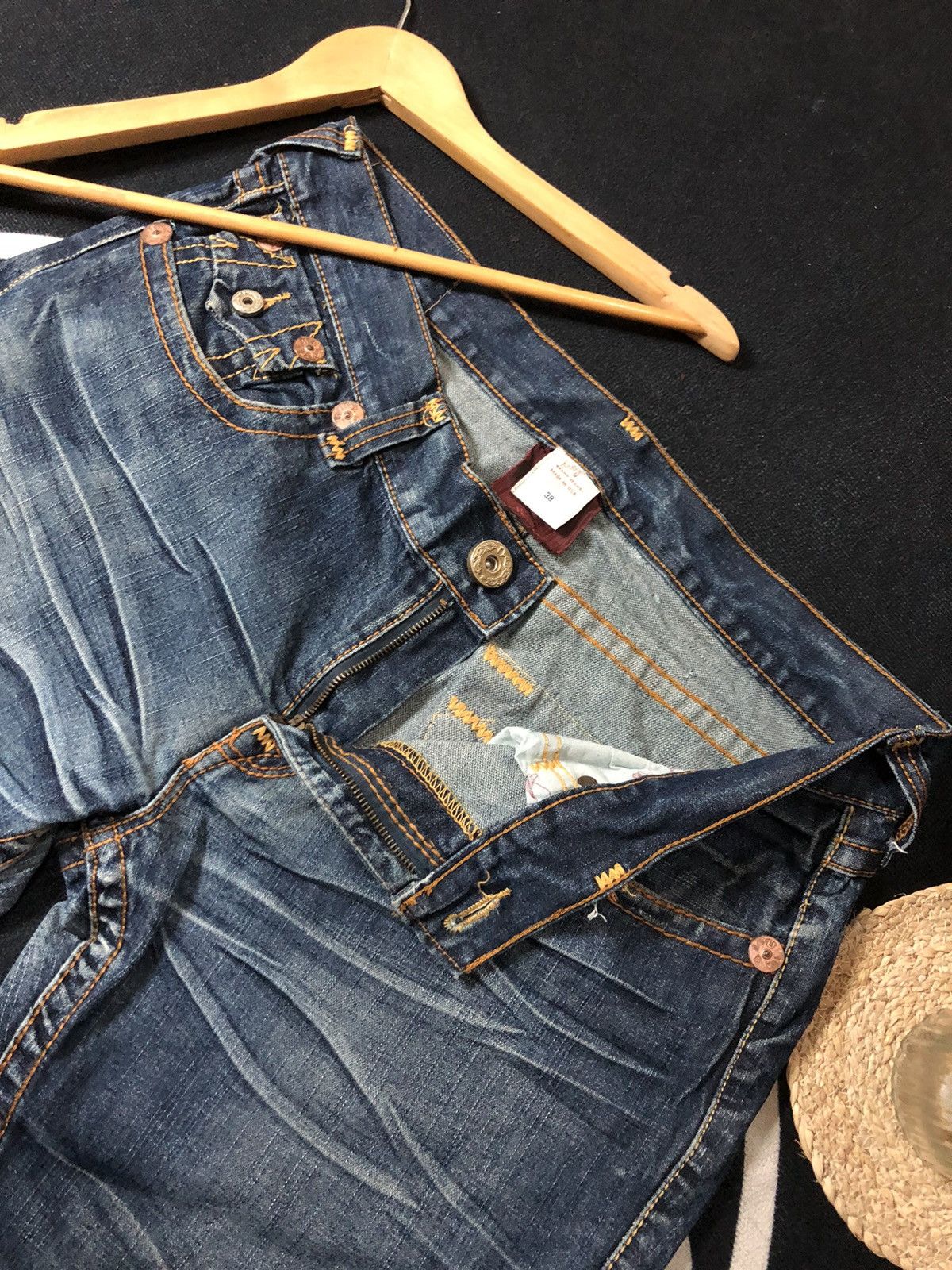 True Religion × Vintage VINTAGE TRUE RELIGION BILLY SUPER T DISSTRESED DENIM JEANS Size US 38 / EU 54 - 11 Thumbnail