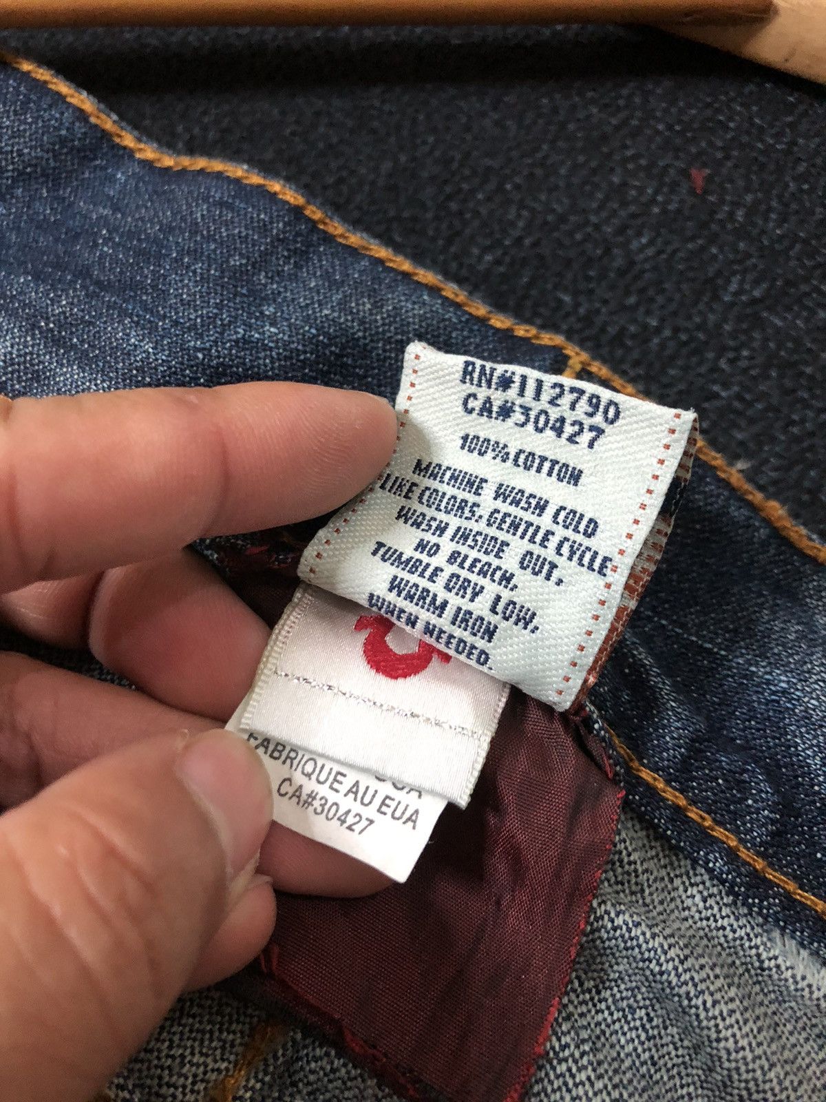True Religion × Vintage VINTAGE TRUE RELIGION BILLY SUPER T DISSTRESED DENIM JEANS Size US 38 / EU 54 - 13 Thumbnail
