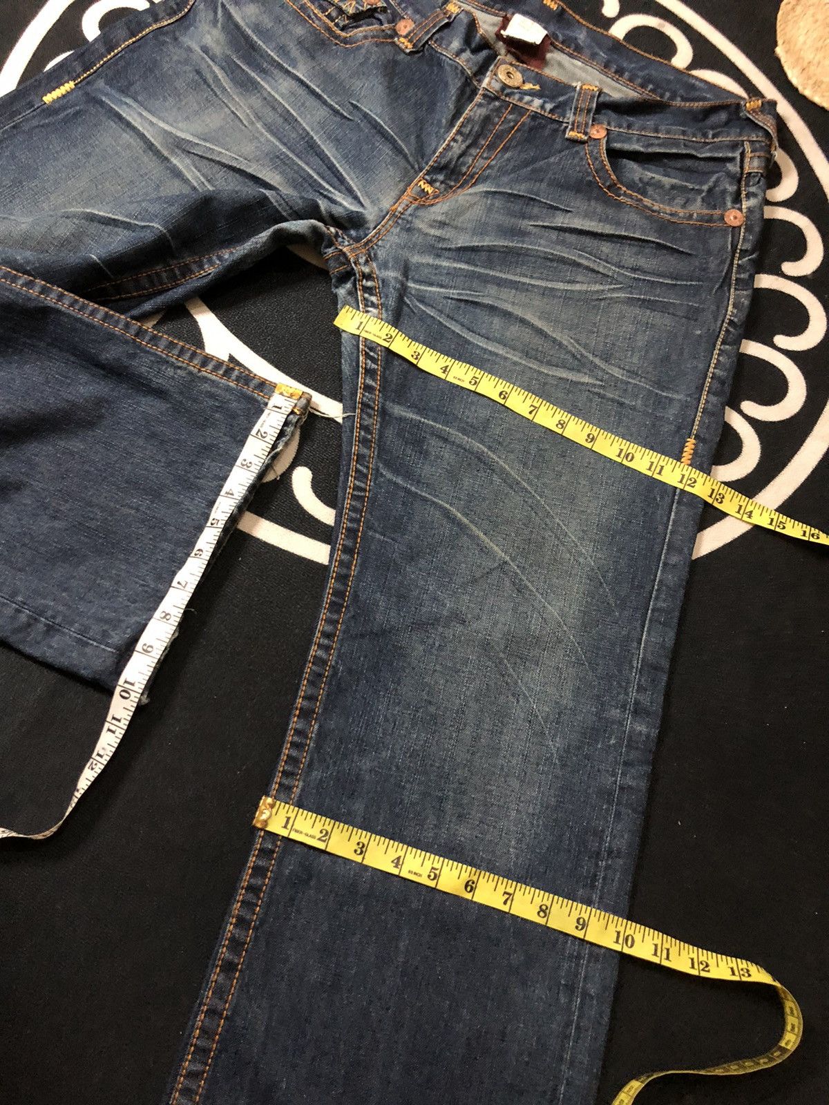 True Religion × Vintage VINTAGE TRUE RELIGION BILLY SUPER T DISSTRESED DENIM JEANS Size US 38 / EU 54 - 17 Thumbnail