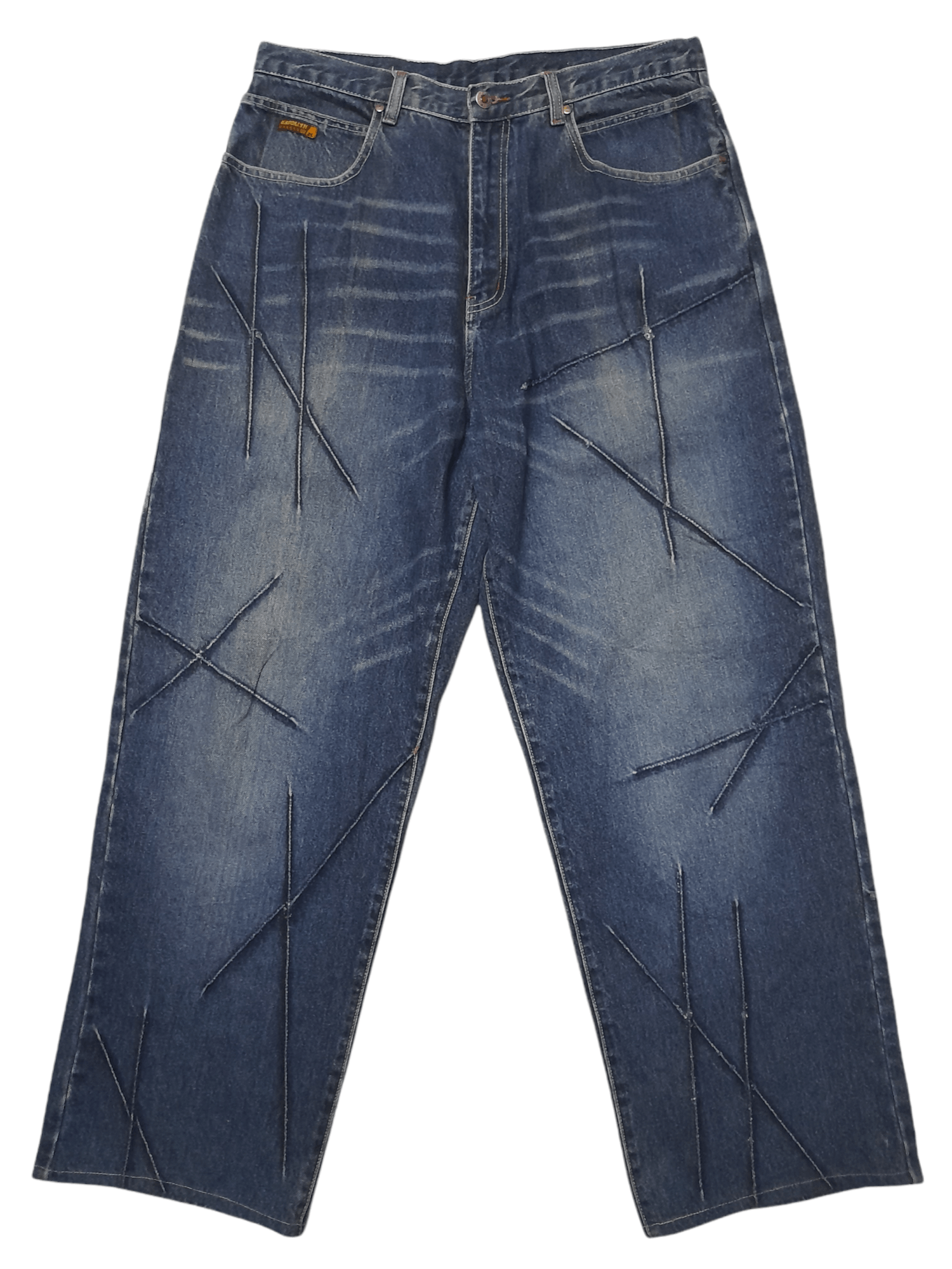 Brooklyn Xpress Brooklyn Xpress Baggy Denim Distressed (D801) w35 Size US 35 - 1 Thumbnail