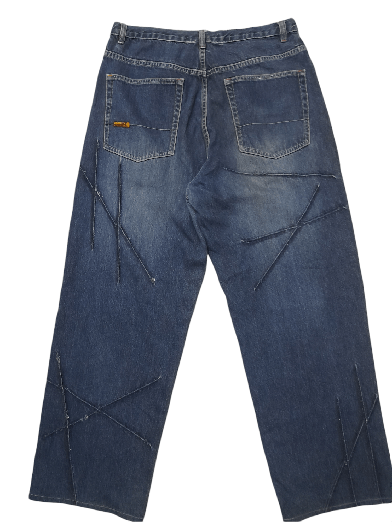 Brooklyn Xpress Brooklyn Xpress Baggy Denim Distressed (D801) w35 Size US 35 - 7 Thumbnail