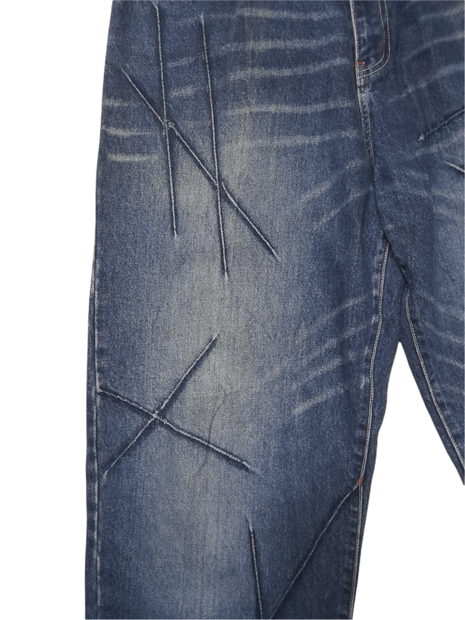 Brooklyn Xpress Brooklyn Xpress Baggy Denim Distressed (D801) w35 Size US 35 - 2 Thumbnail