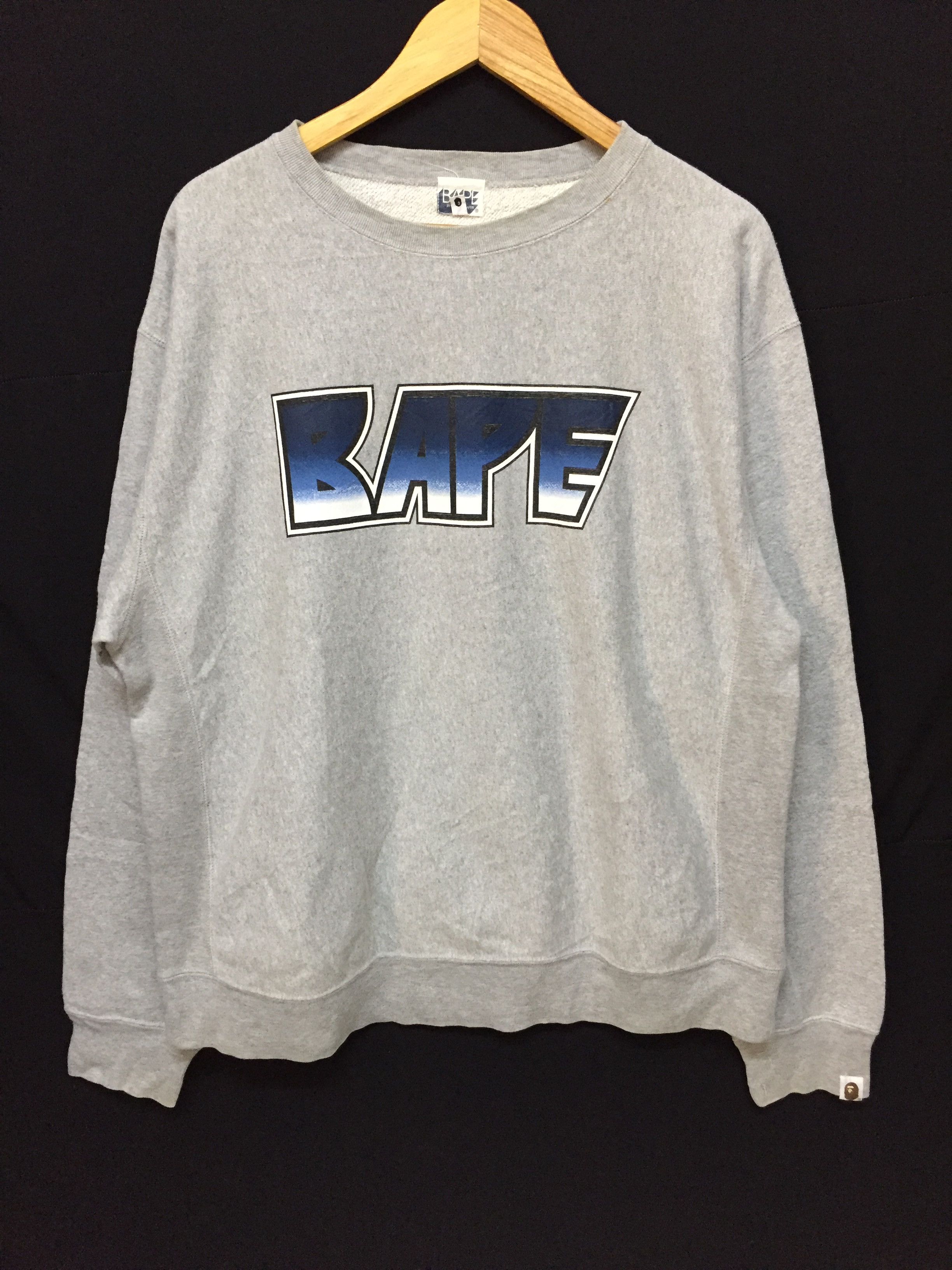 Bape Kiss Logo Crewneck (2005) Size US L / EU 52-54 / 3 - 2 Thumbnail