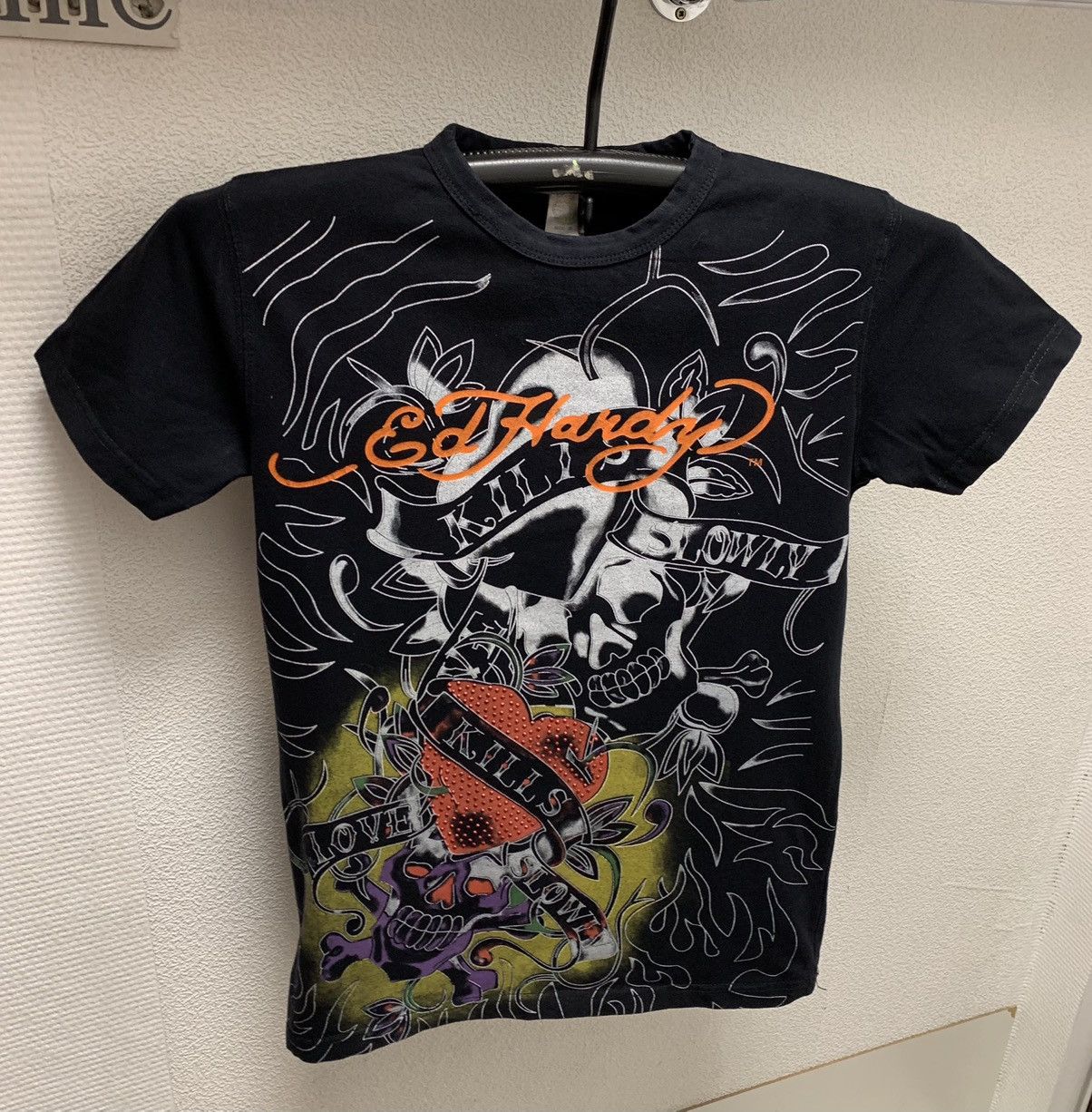 Ed Hardy Ed Hardy black t-shirt fullprint S sz Size US S / EU 44-46 / 1 - 1 Thumbnail